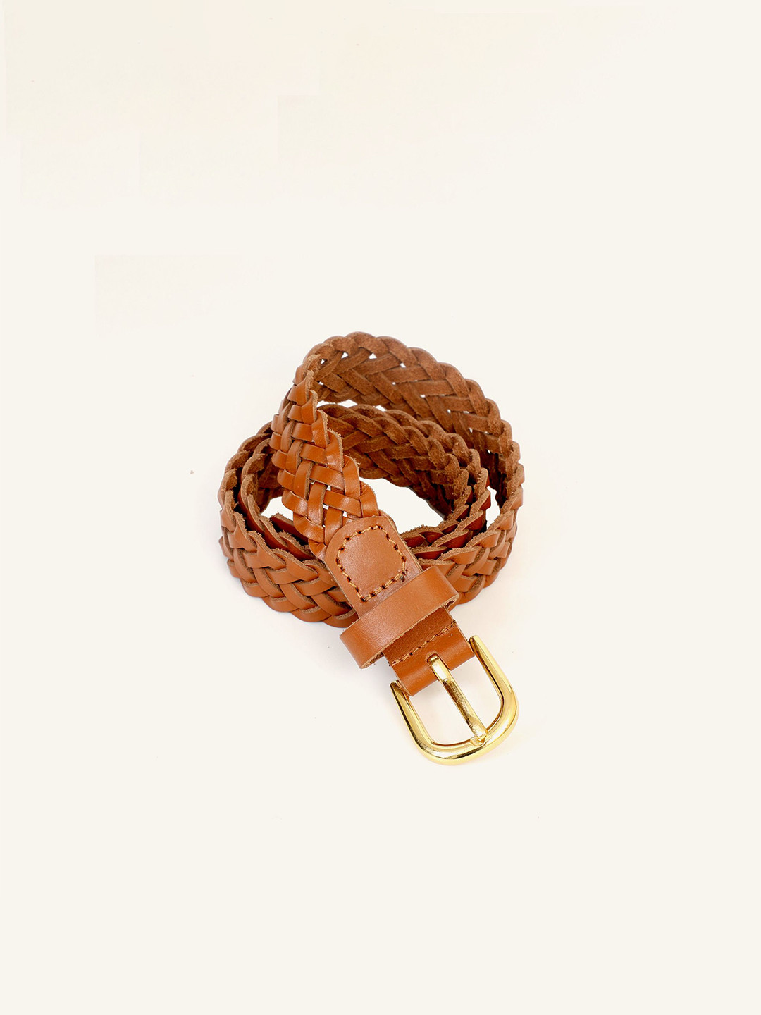 KARGHA INDIA Unisex Braided Leather Belt