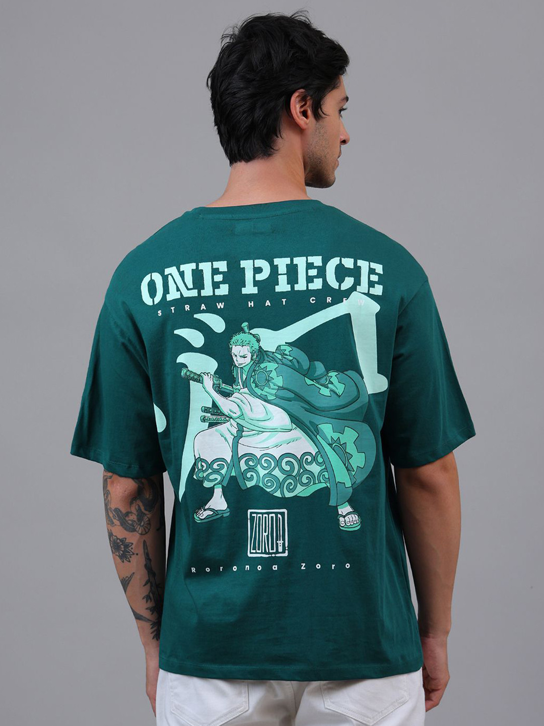 Free Authority One Piece Printed Pure Cotton Oversized Fit T-Shirt