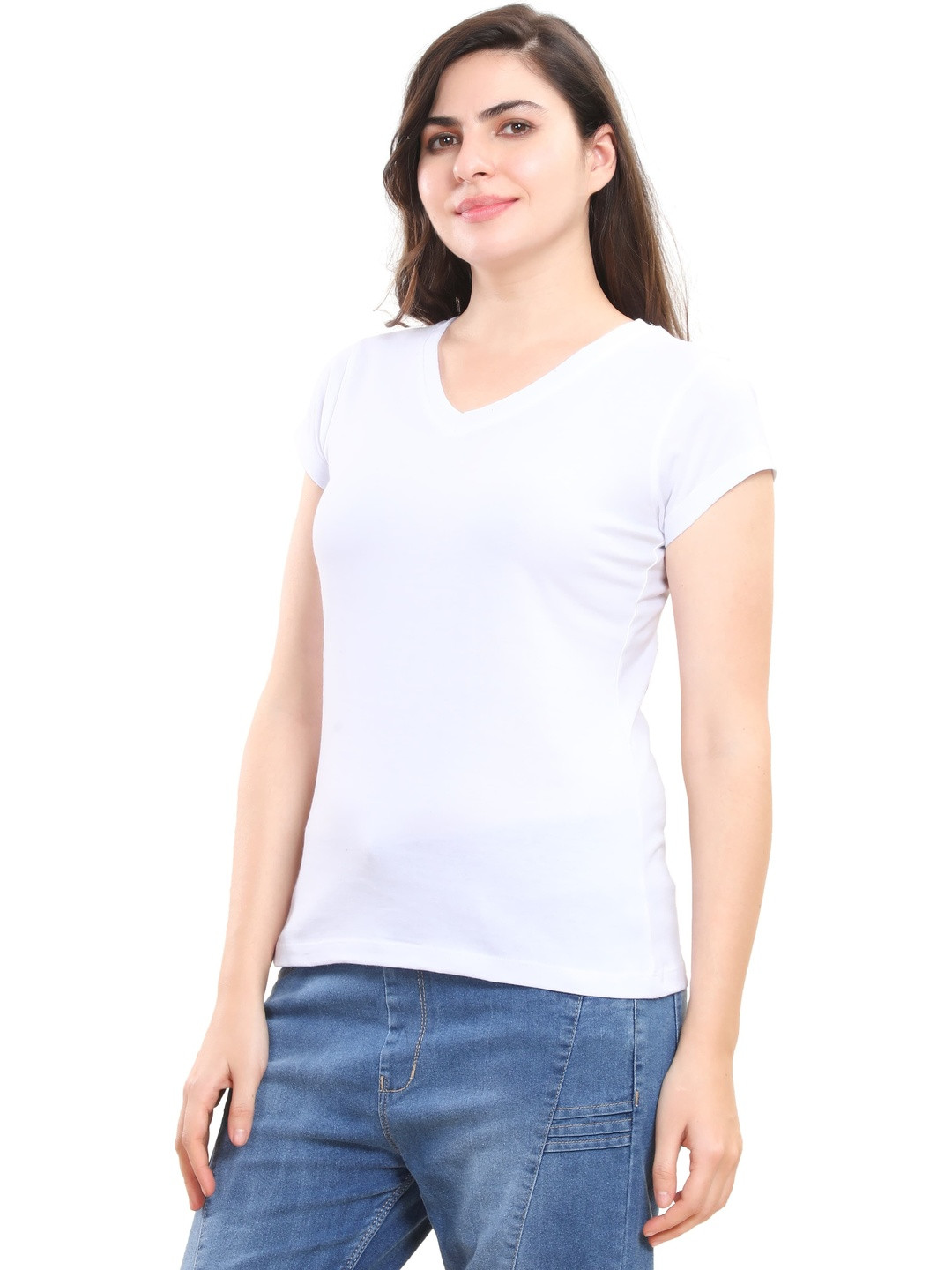FASHINKS Women V-Neck T-shirt