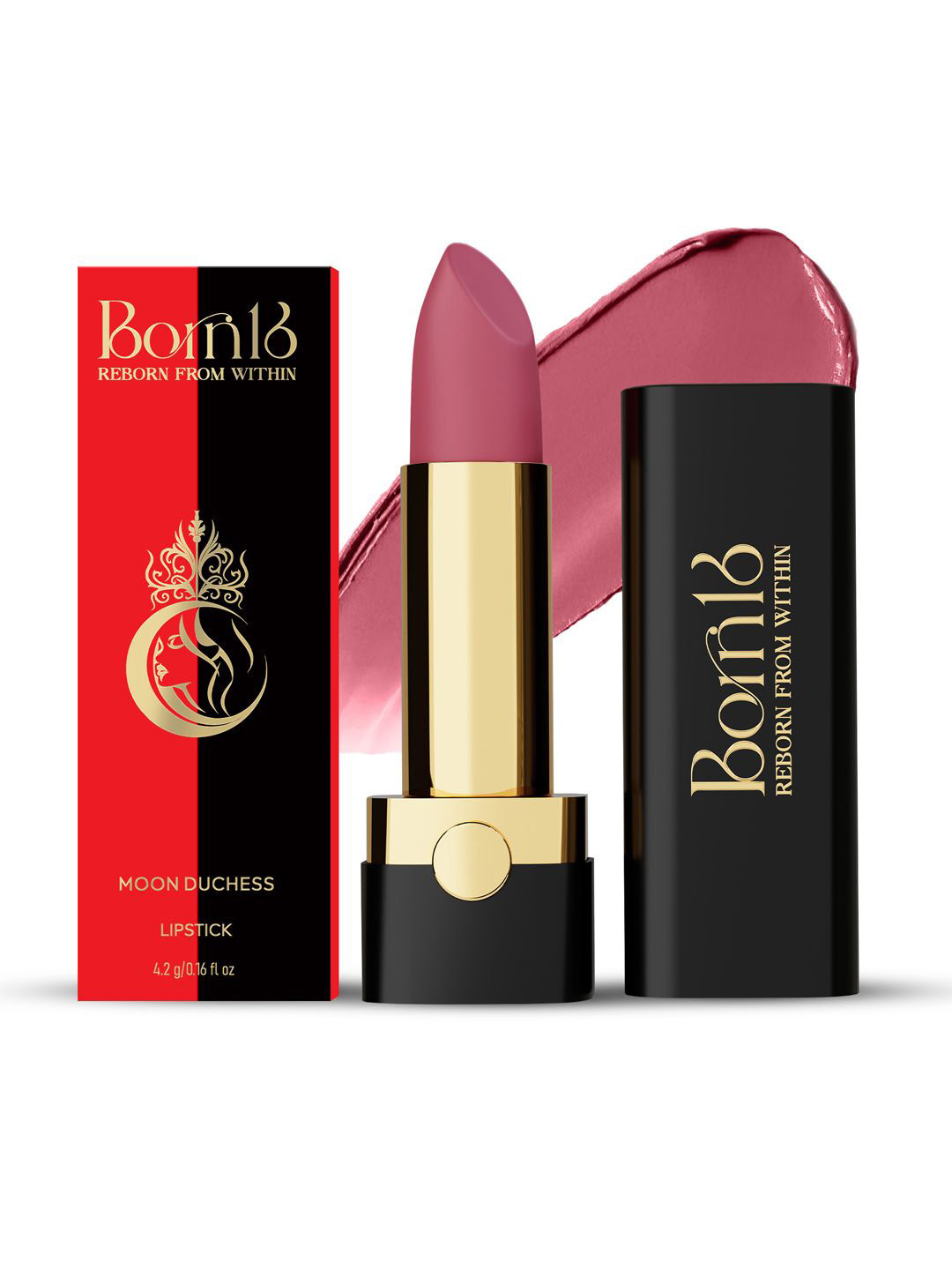 Born16 Moon Duchess Matte Perfection Lipstick - 4.2 g - Mauvesty