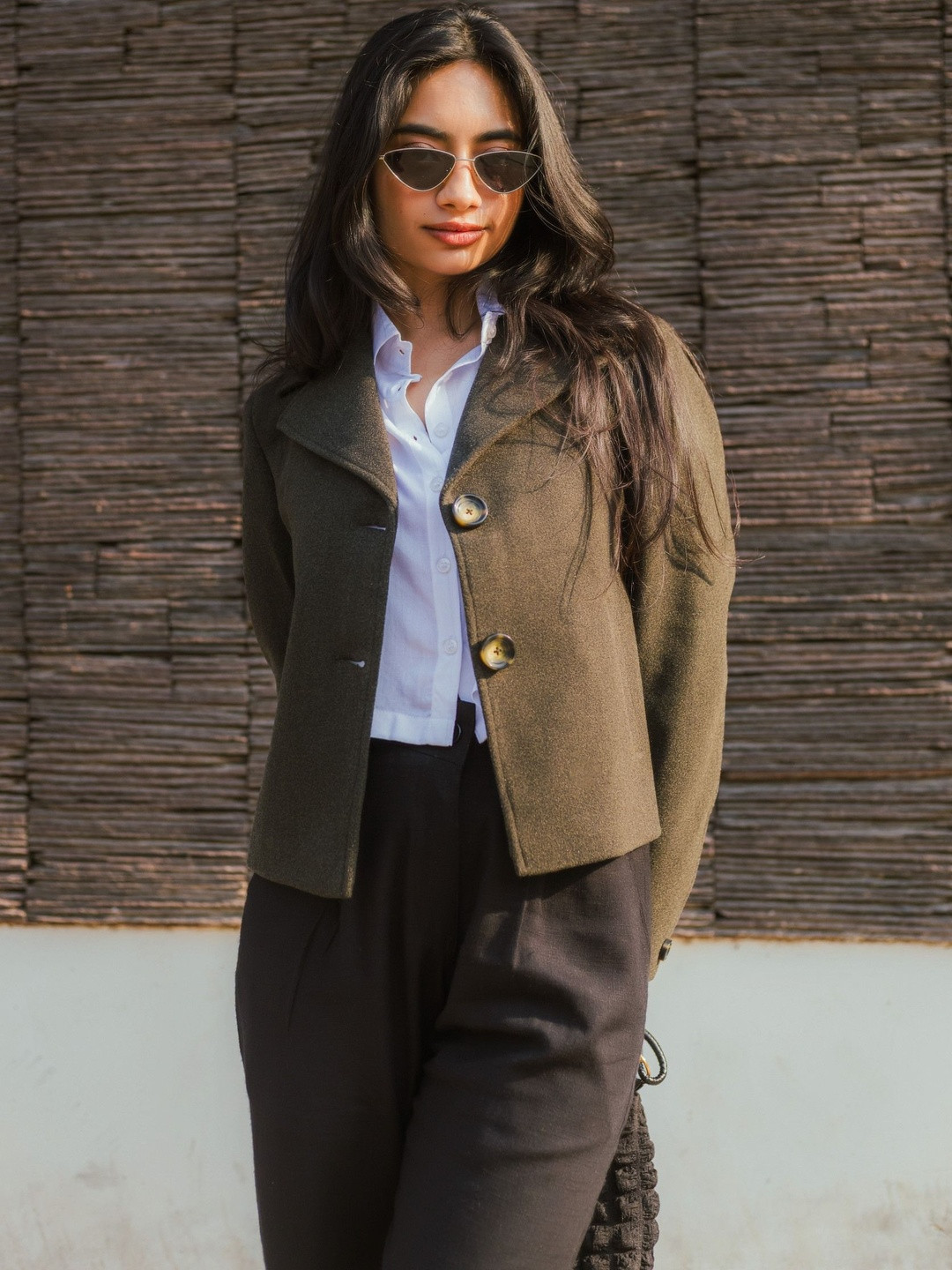 JAVINISHKA Single-Breasted Notched Lapel Coats