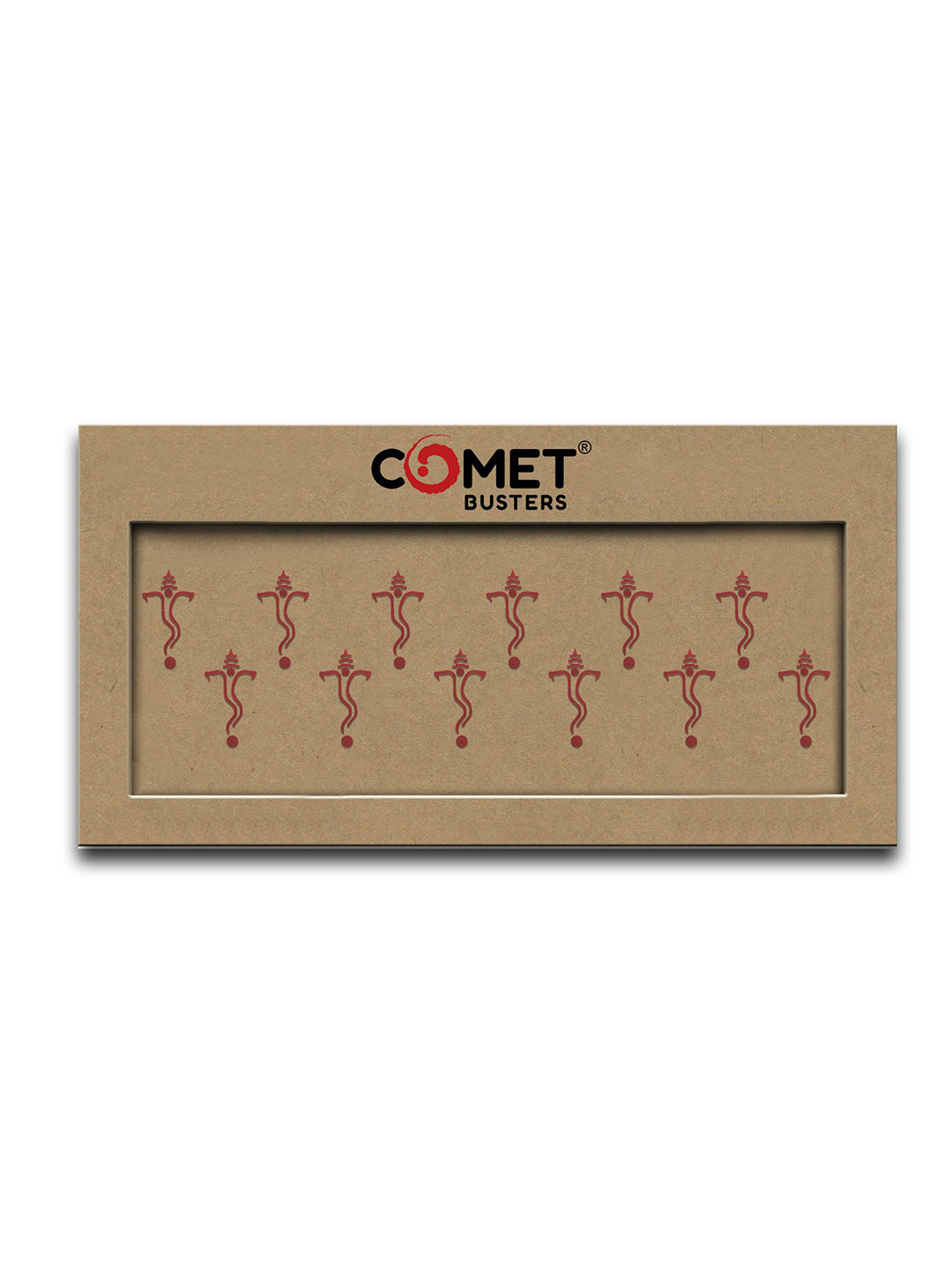 Comet Busters Ganesha Design Spiritual Handcrafted Bindi - Maroon