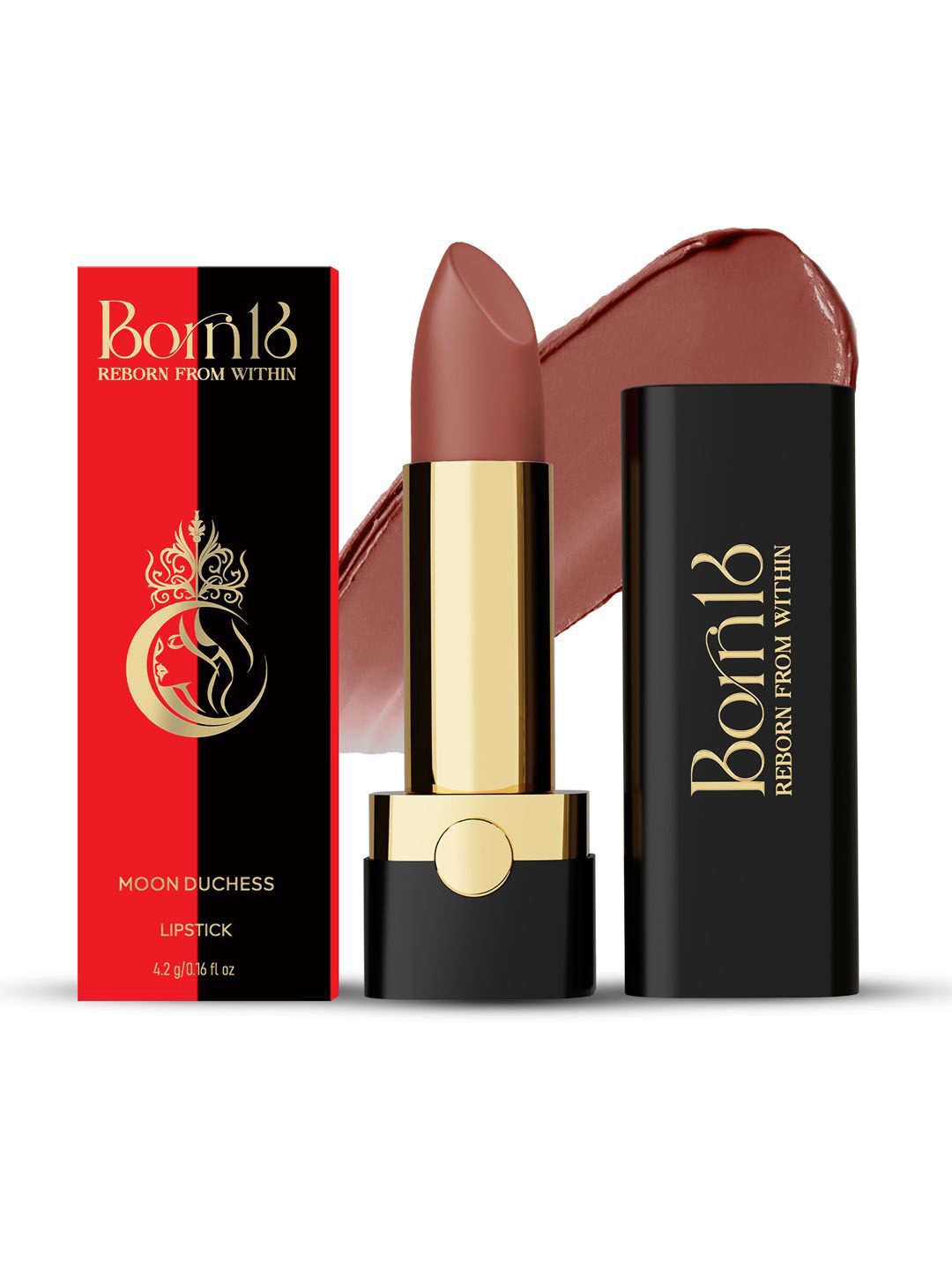 Born16 Moon Duchess Matte Perfection Lipstick - 4.2 g - Royal Sangria
