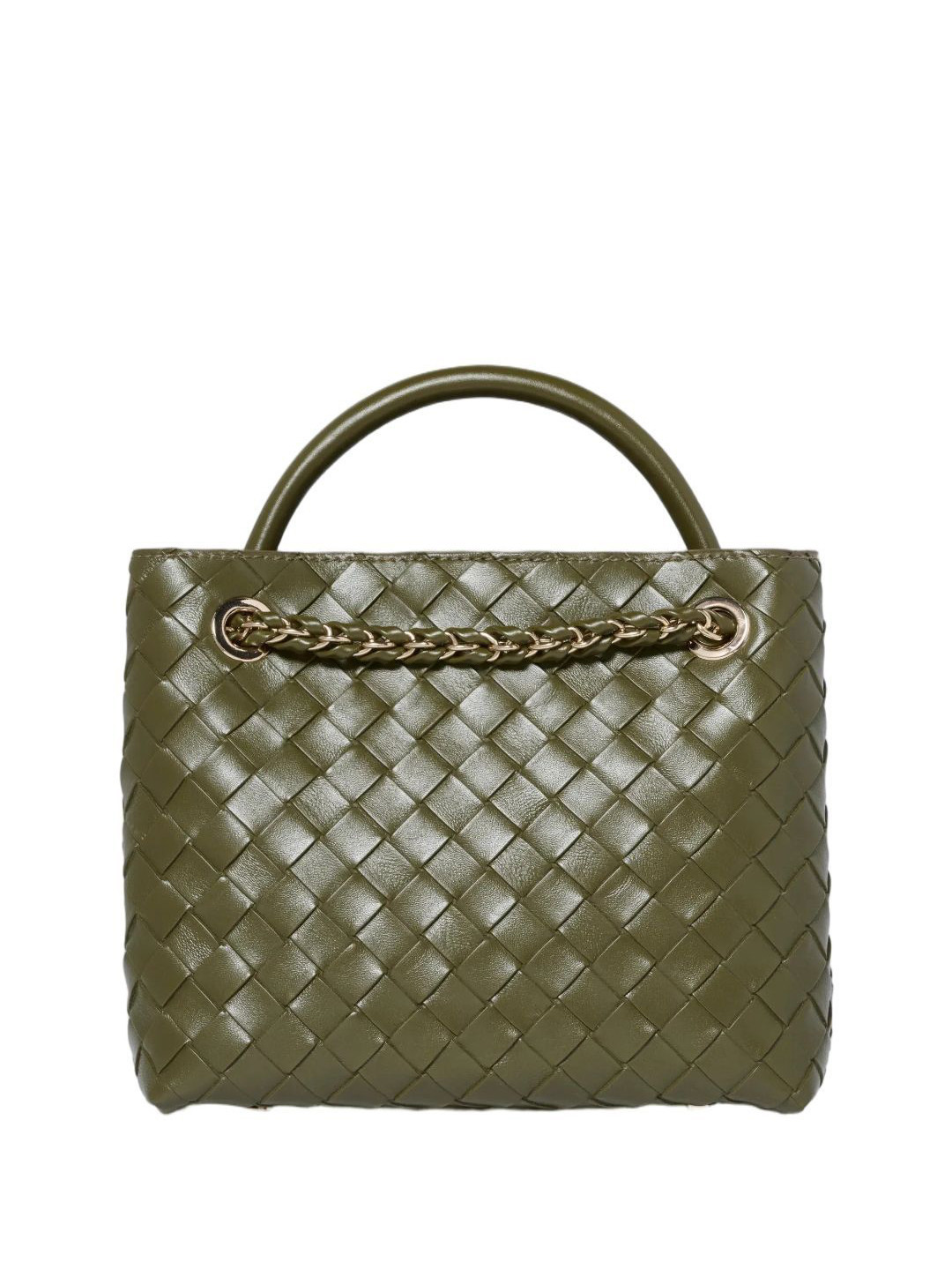 Forever New Checked Lillian Weave One Handle Shopper Tote Bag