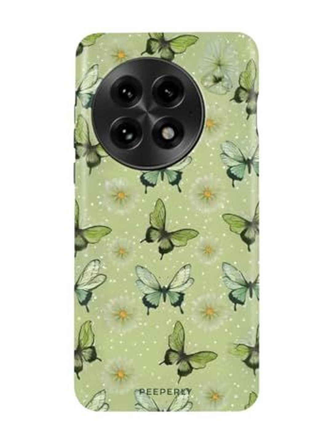 PEEPERLY Women Thistle Frost Printed Impact Resistant OnePlus 11 5G Back Case