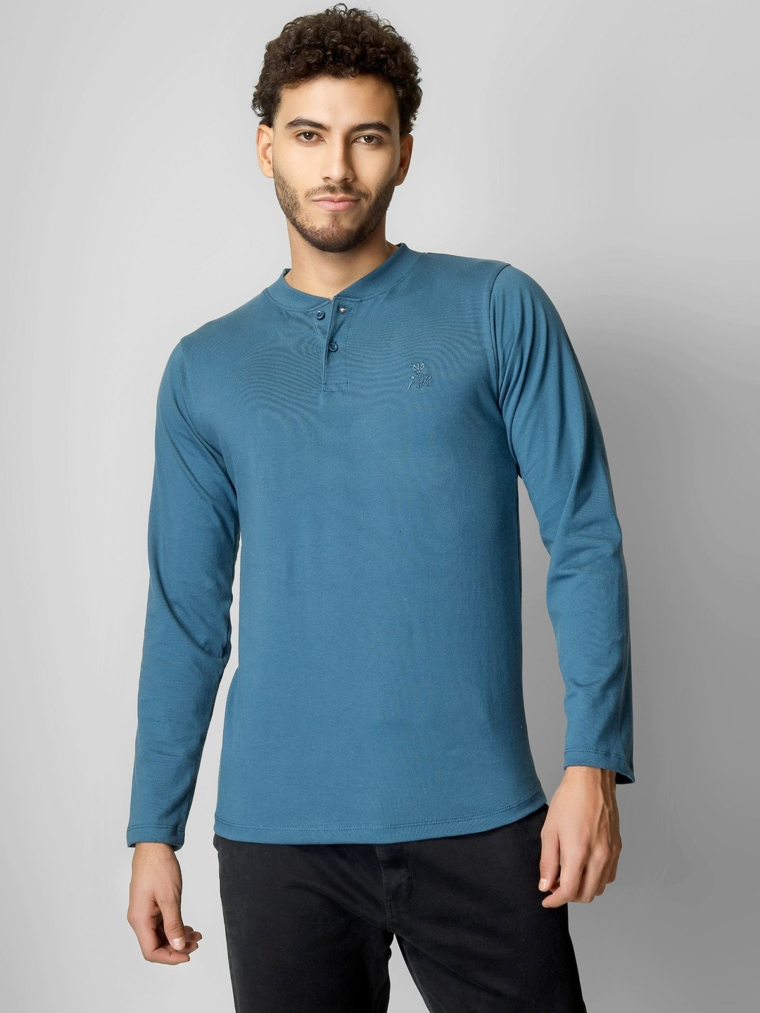 Regent Raiment Men Henley Neck T-shirt