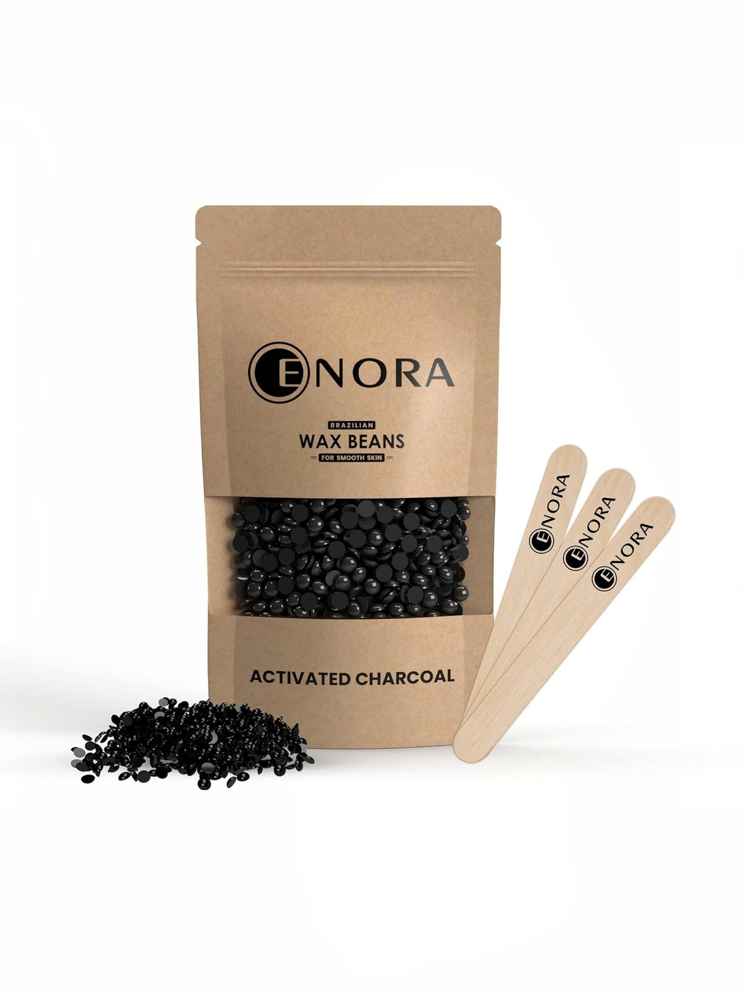 ENORA Activated Charcoal Beads Wax - 200 g