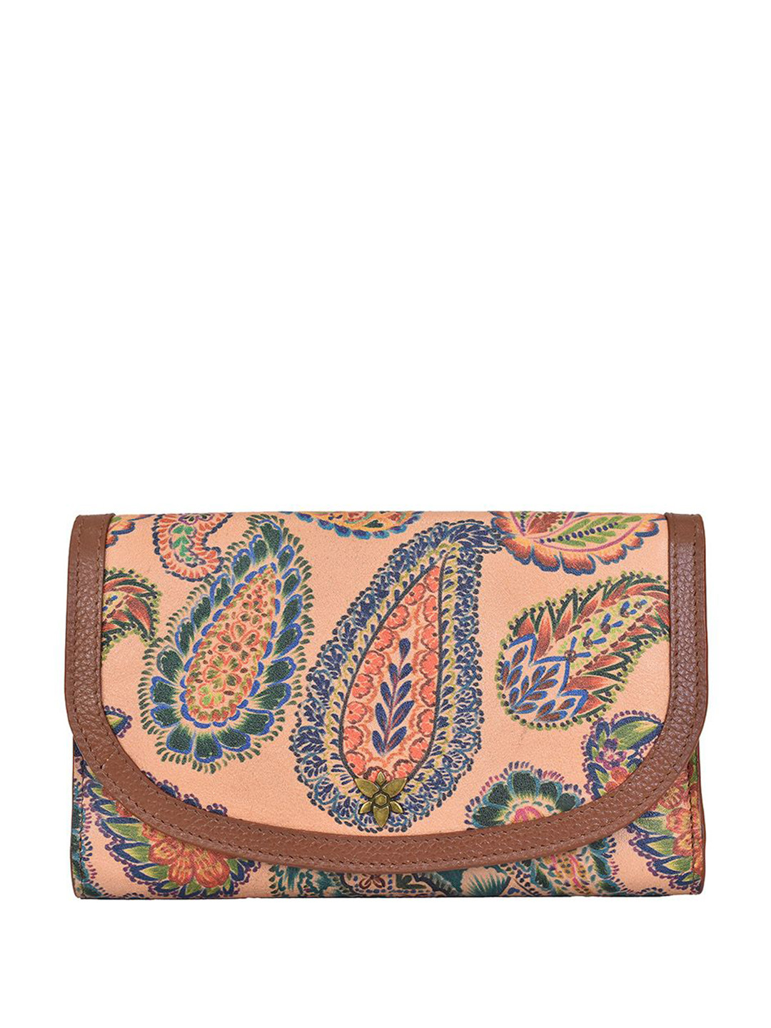 Anuschka Women Floral Printed RFID Leather Three Fold Wallet