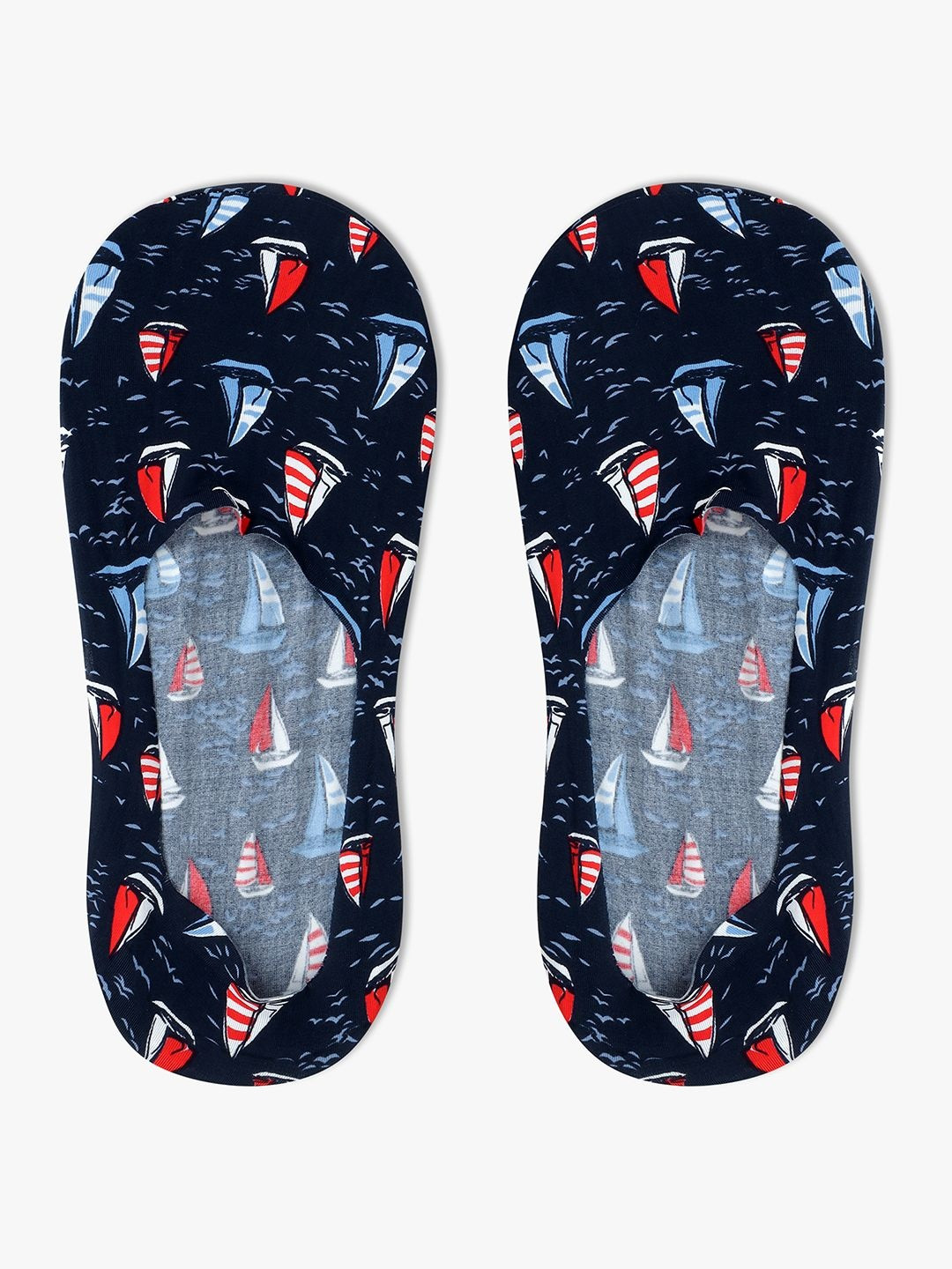 TOFFCRAFT Pack of 2 Men Cotton Patterned Shoe Linear Length Socks