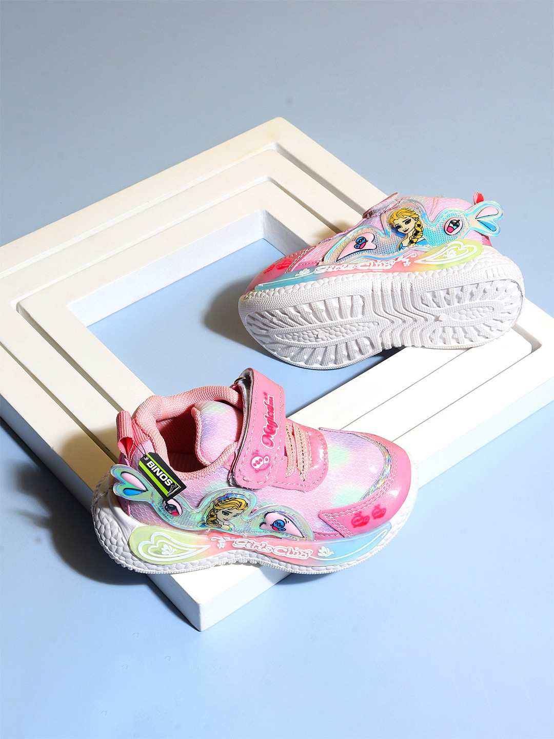 Binos Kids Printed Mesh Everyday Sneakers