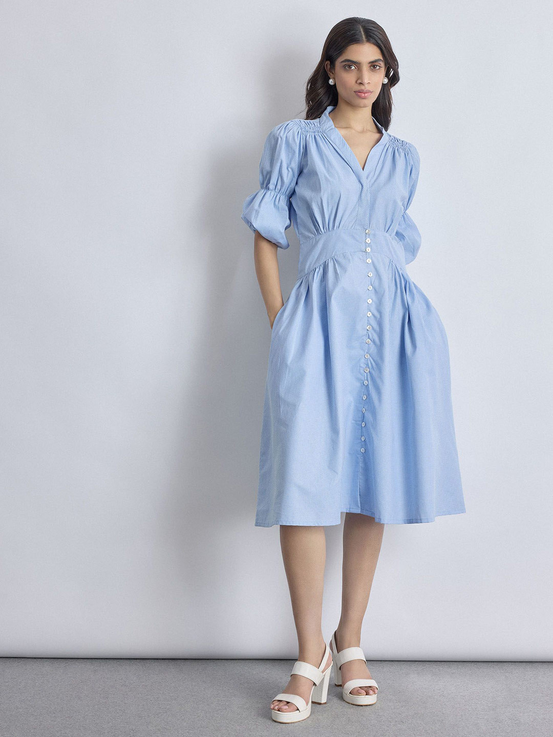The Label Life Fit & Flare Midi Dress