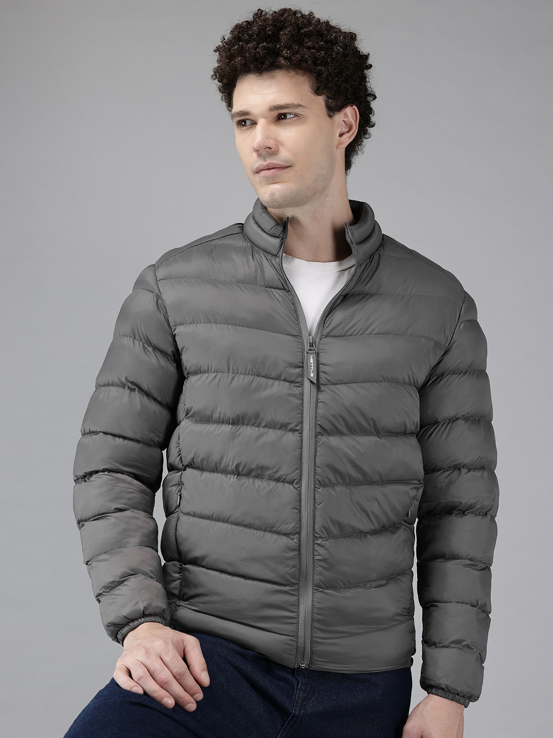 METTLE Mock Collar Padded Jacket
