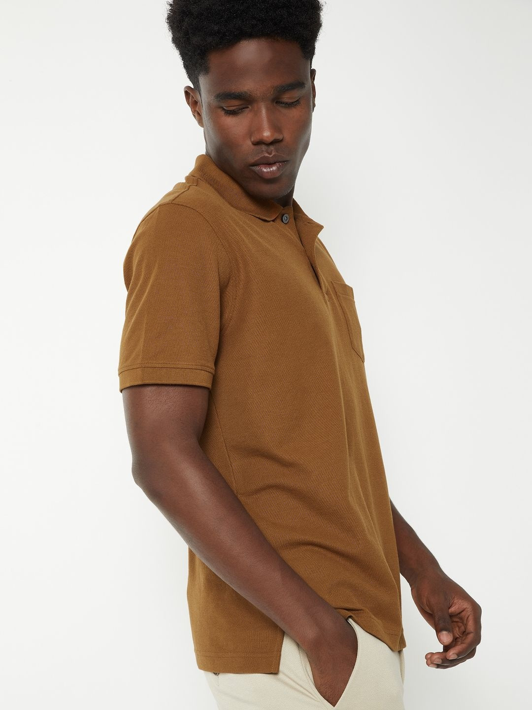 max Men Polo Collar Pockets 1 T-shirt