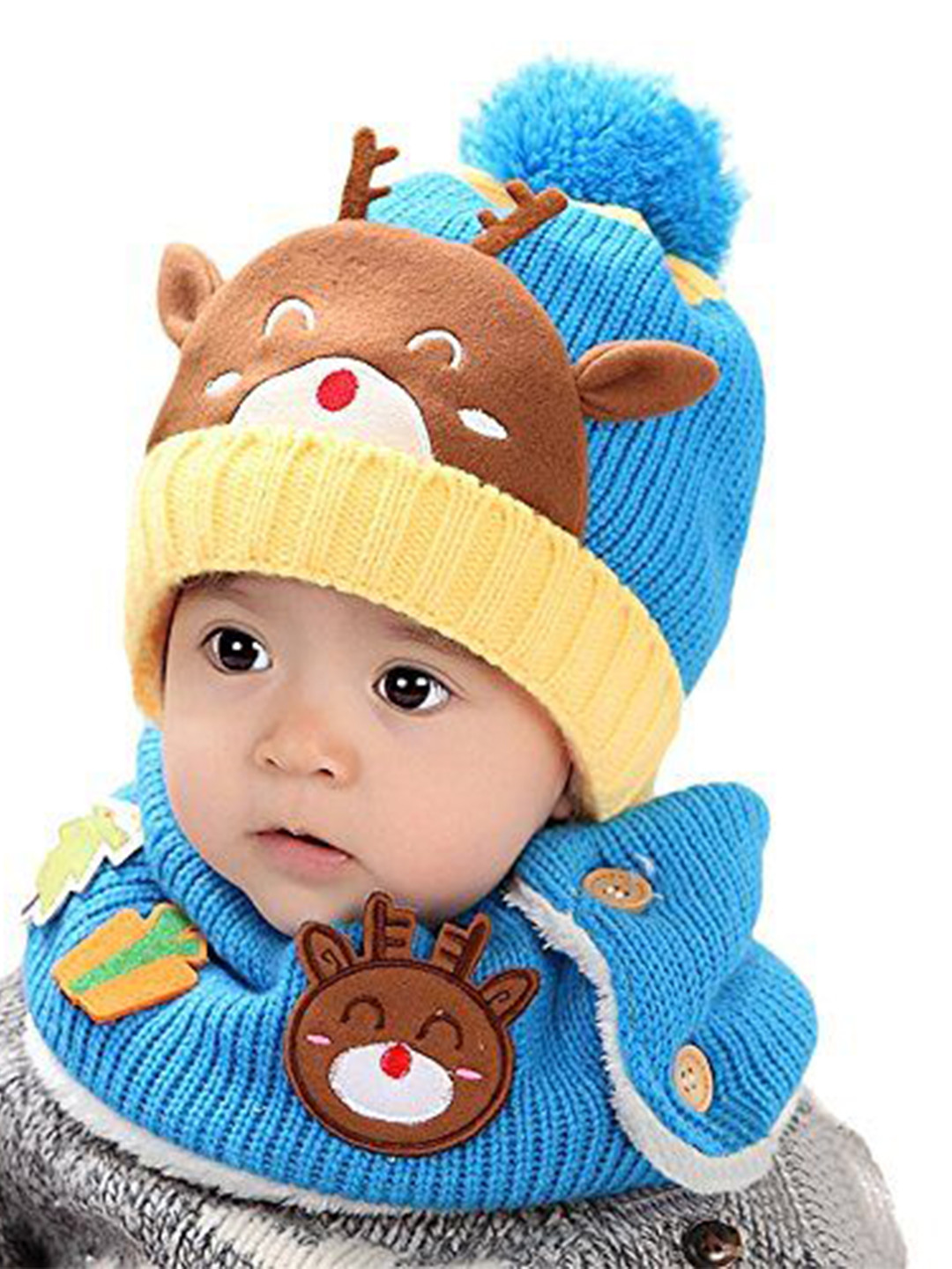 fio fashionio Kids Self Design Woollen Beanie