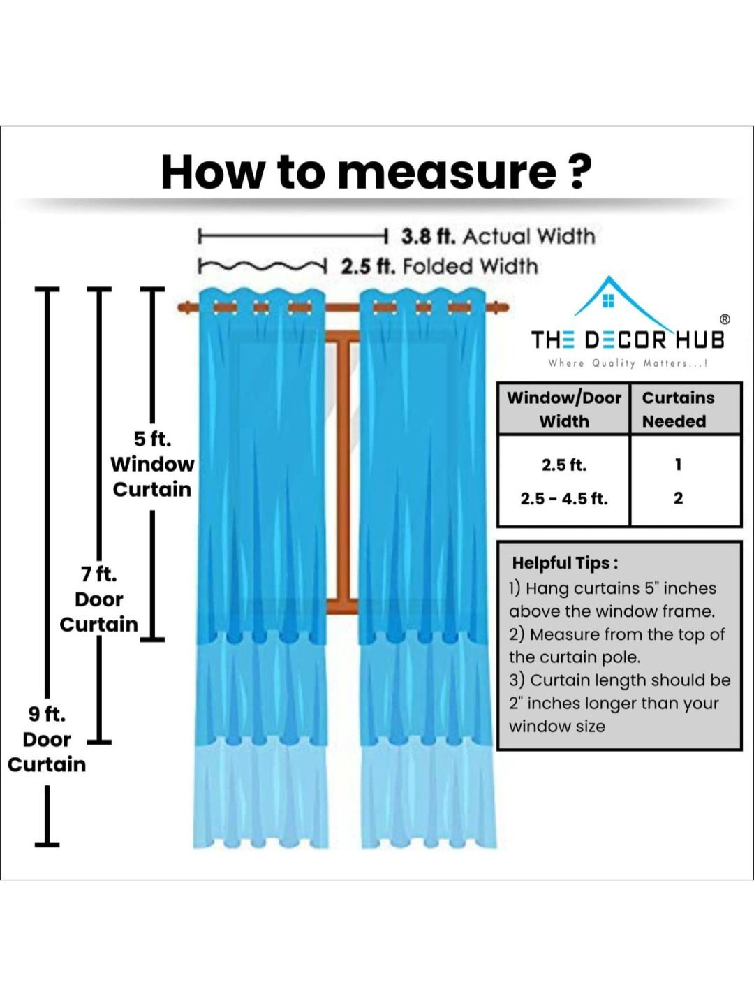 The Decor Hub Brown Set of 2 Long Door Core