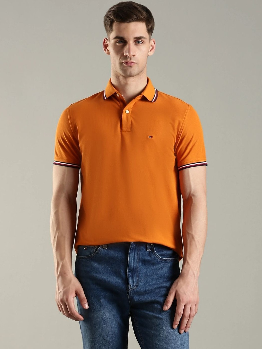 Tommy Hilfiger Men Polo Collar T-shirt