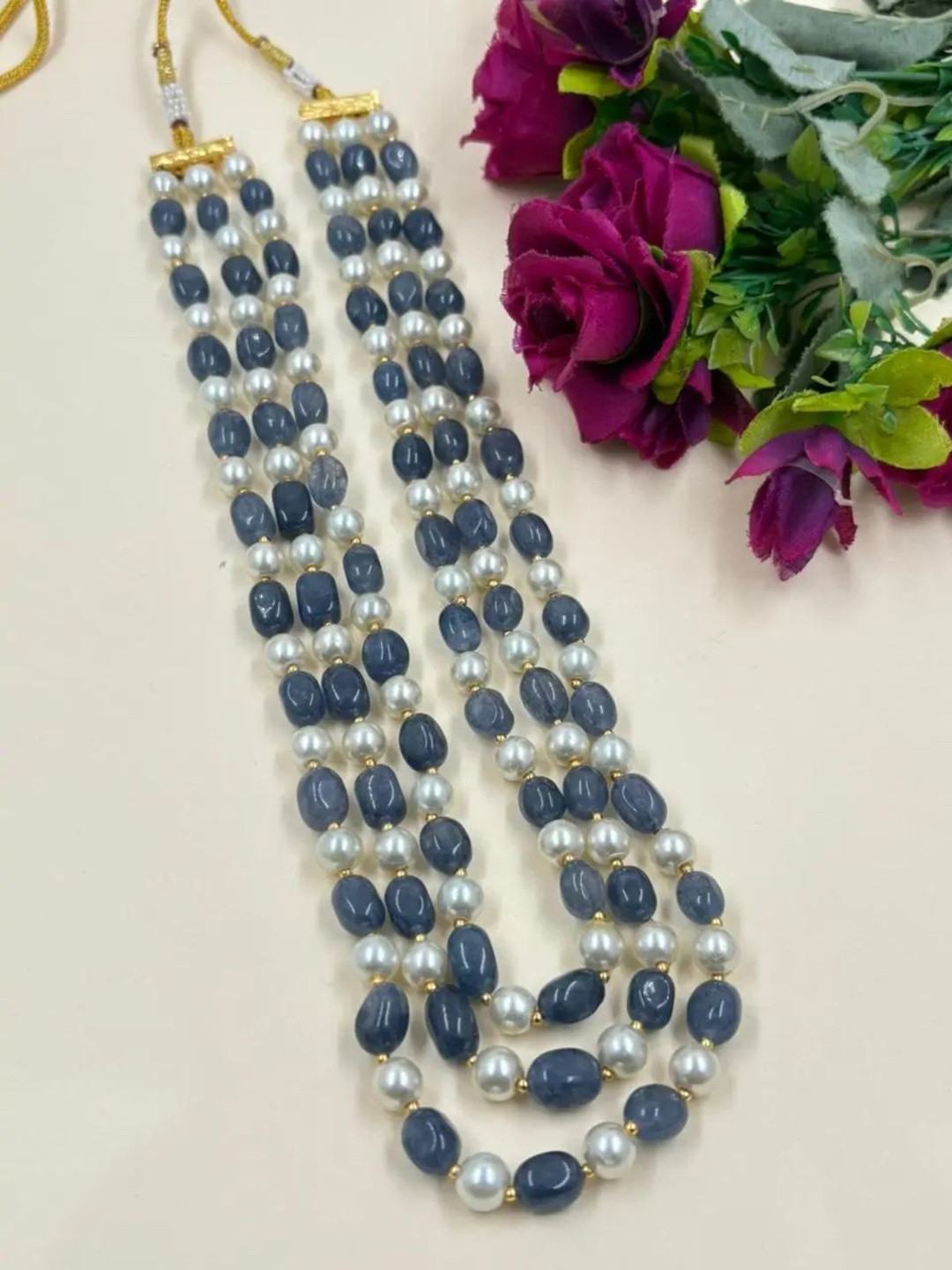Gehna By Beadazzled Brass Gold-Plated Layered Necklace
