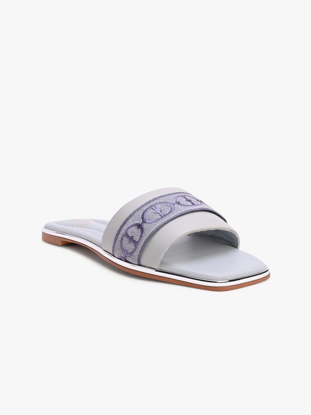 ALDO TENDRE Women Woven Design Leather Open Toe Flats