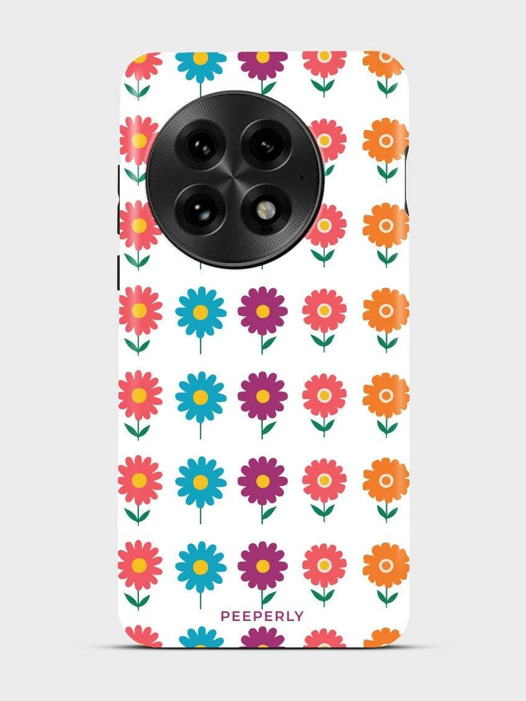 PEEPERLY Women Floral Nocturnal Printed Impact Resistant OnePlus 11 5G Crystal Back Case