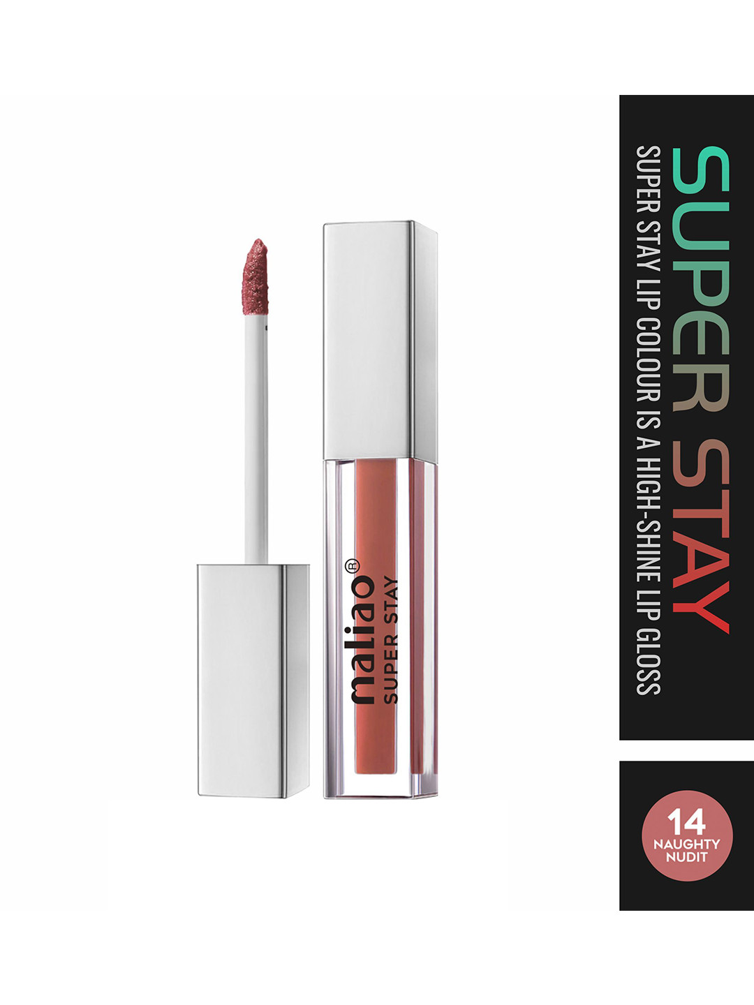 Maliao Super Stay Long Lasting Lipstick - 3.8 ml - Naughty Nudit 14