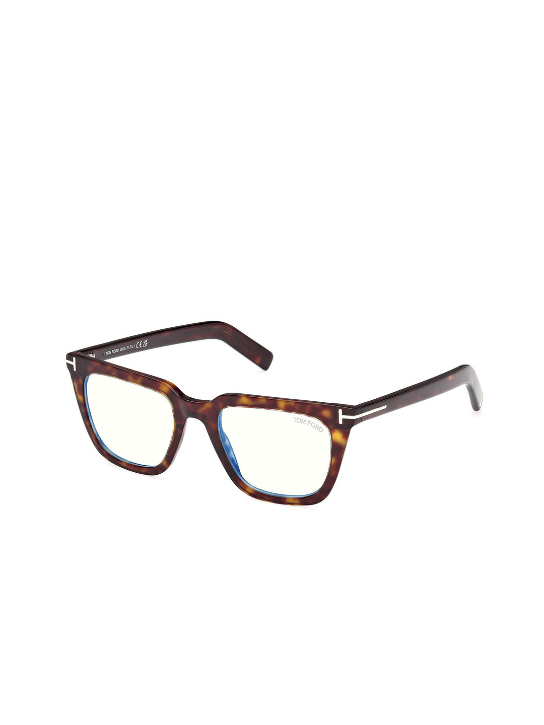 Tom Ford Men Full Rim Square Tortoise Shell Frames