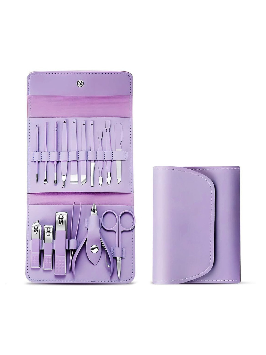 Veoni BELLE 16 In 1 Stainless Steel Manicure & Pedicure Kit