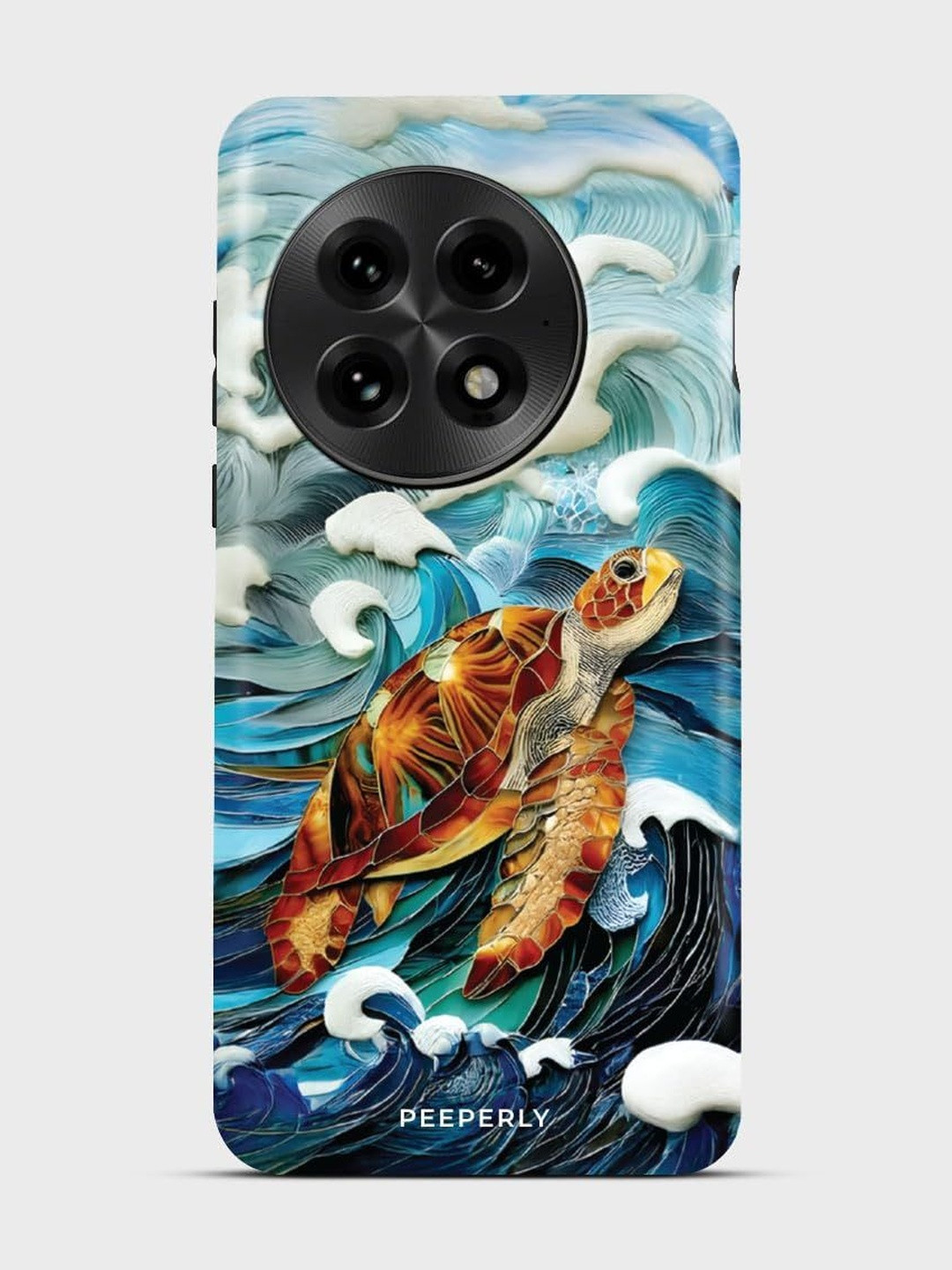 PEEPERLY Women Turtle Printed Impact Resistant OnePlus 11 5G Back Case