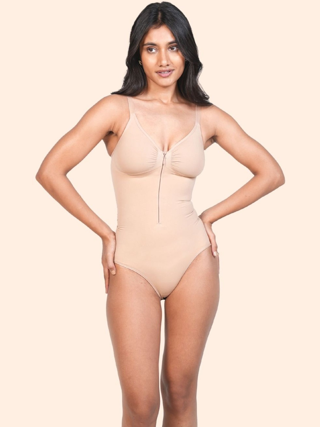 Underneat Front Zip Bodysuit Body Shapewear