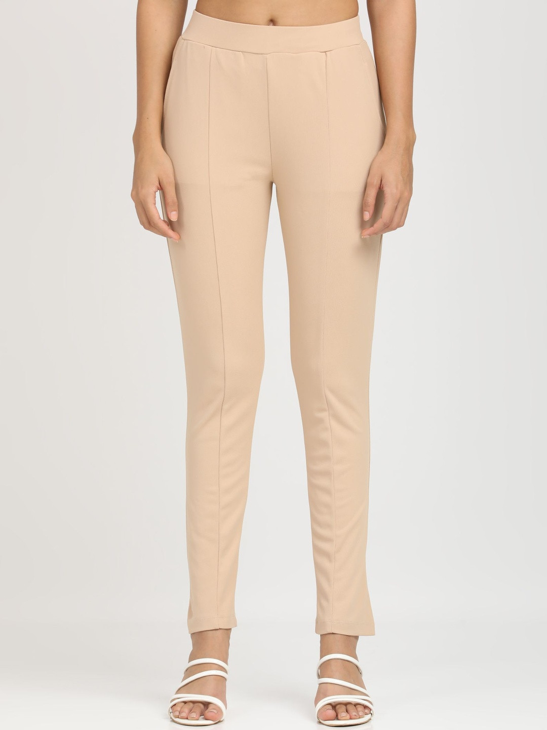 Coppersmith Women Carrot Straight Fit Trousers