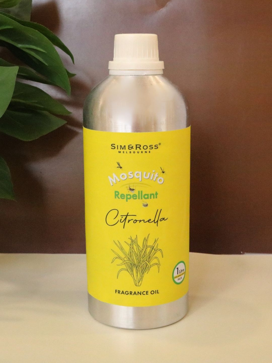Sim & Ross Yellow Pure Citronella Essential Aroma Oil - 1 L