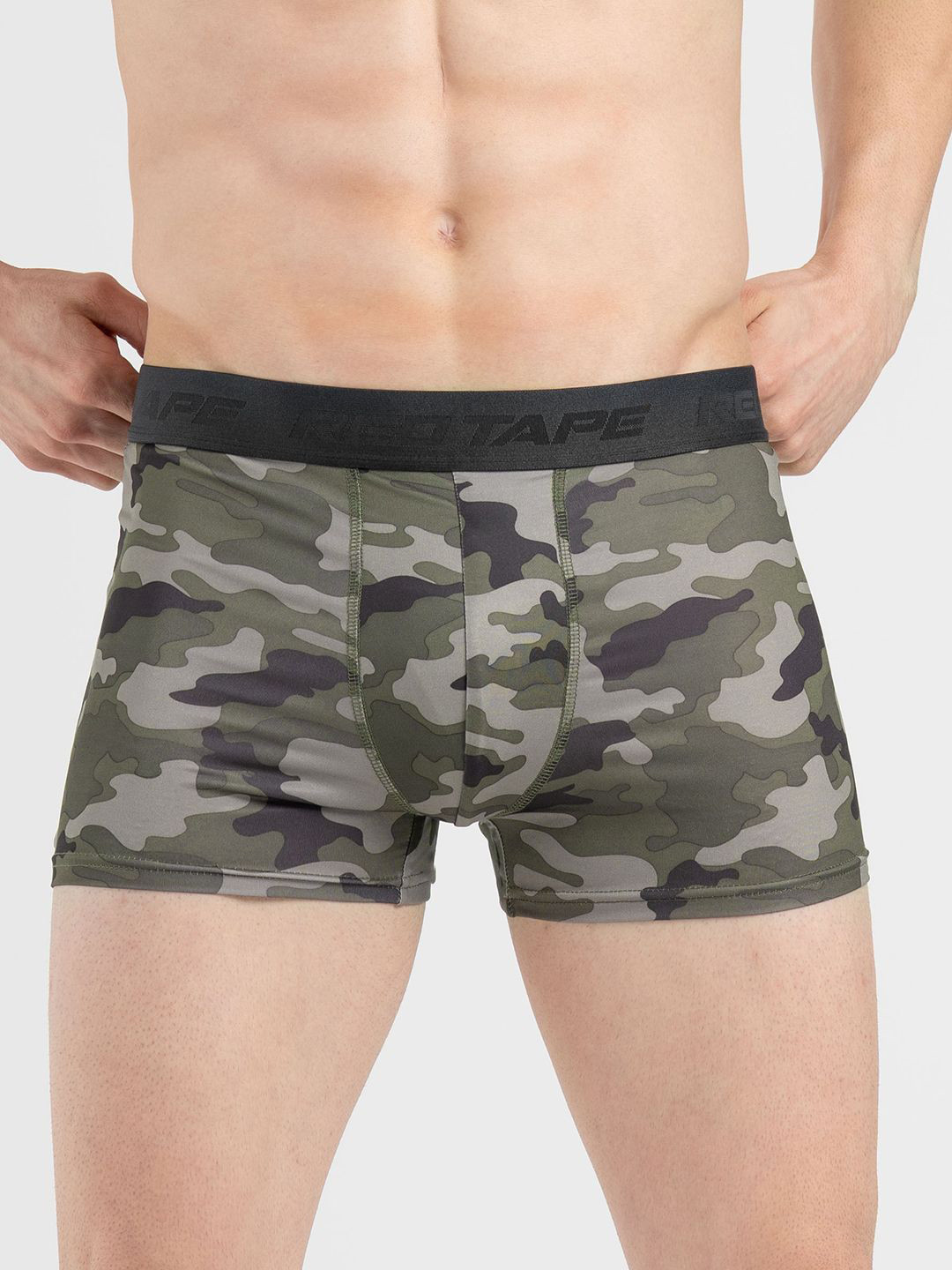 Red Tape Camo Printed Woven Trunk-RUT0083M-S