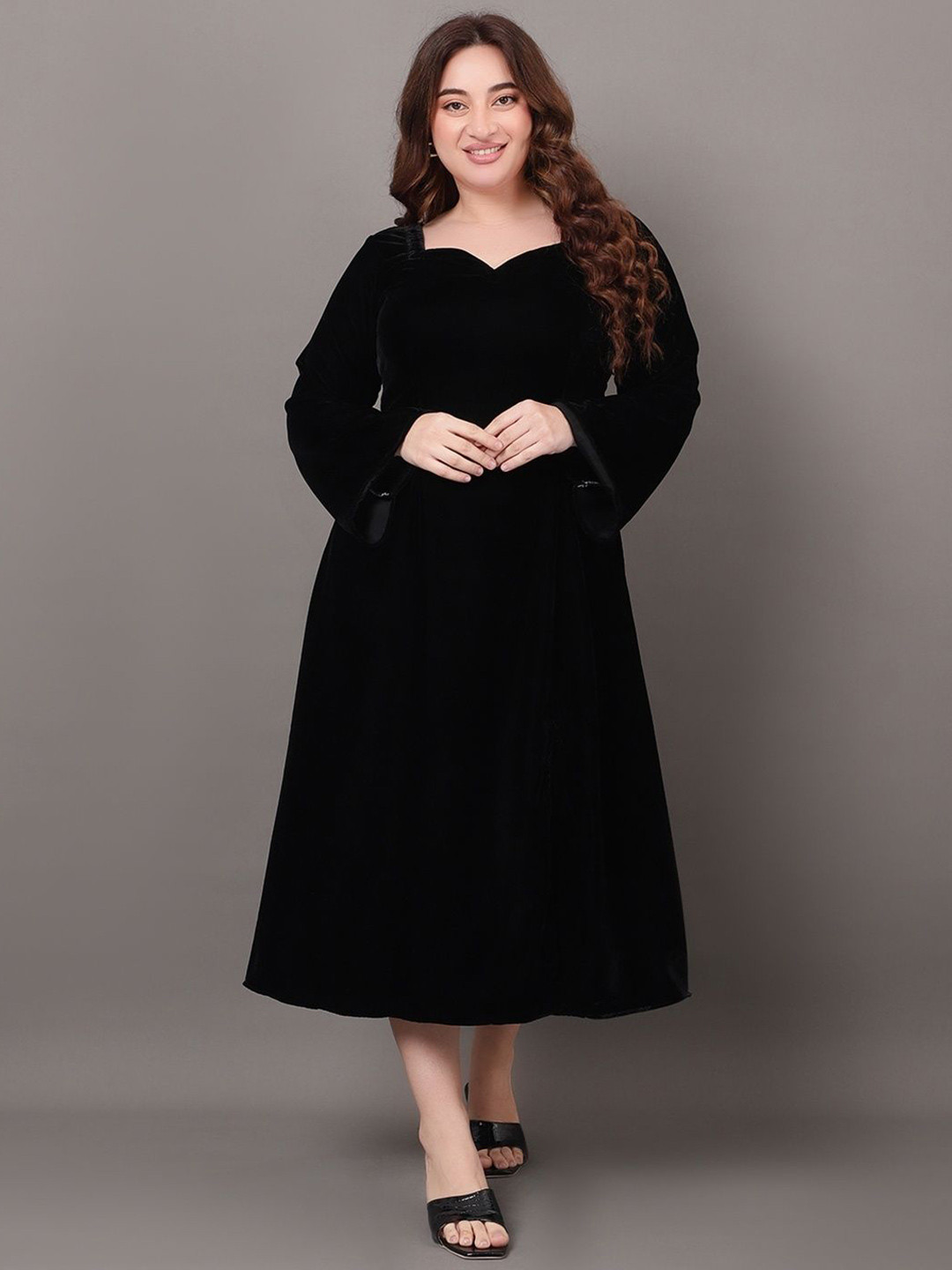 STYLLEY Plus Size A-Line Party Dress