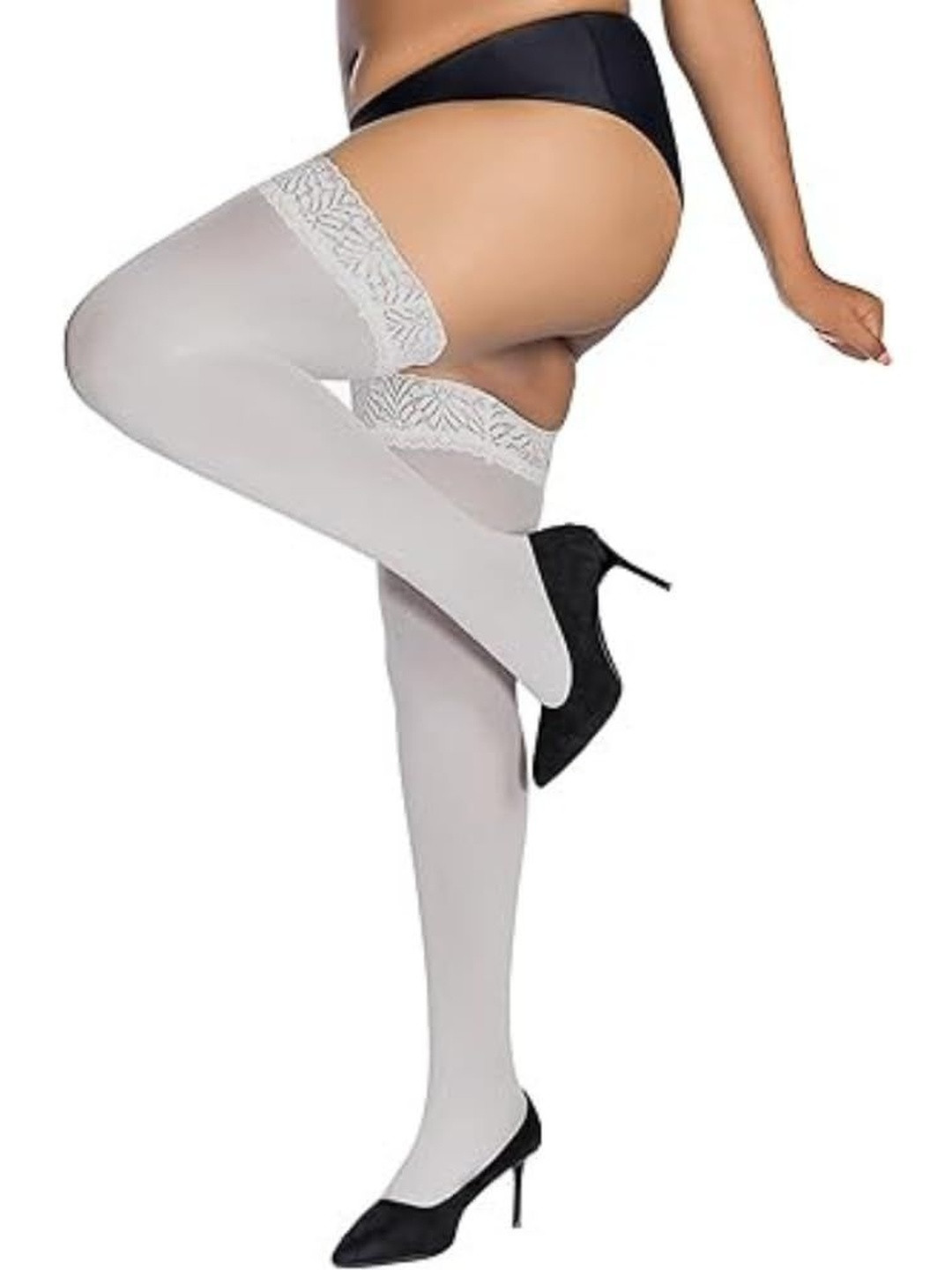 NESKA MODA Pack Of 2 Thigh High Baby Sheer Stockings