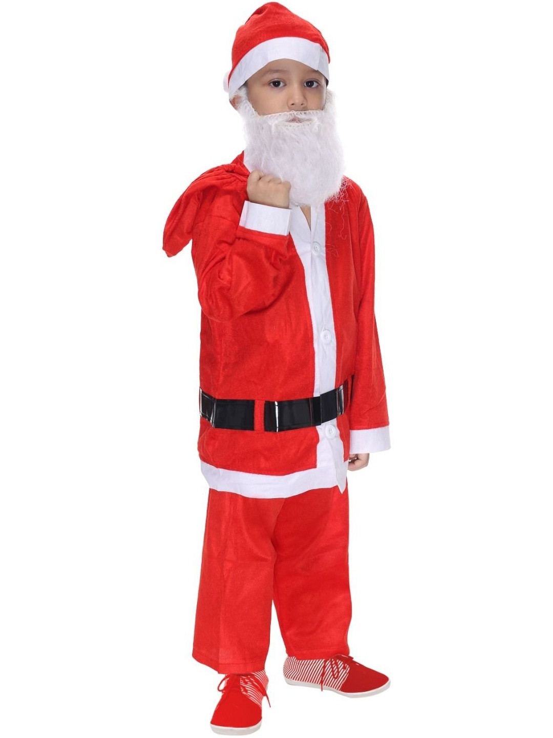 Smuktar garments Kids Shawl Neck Santa Clause Costume