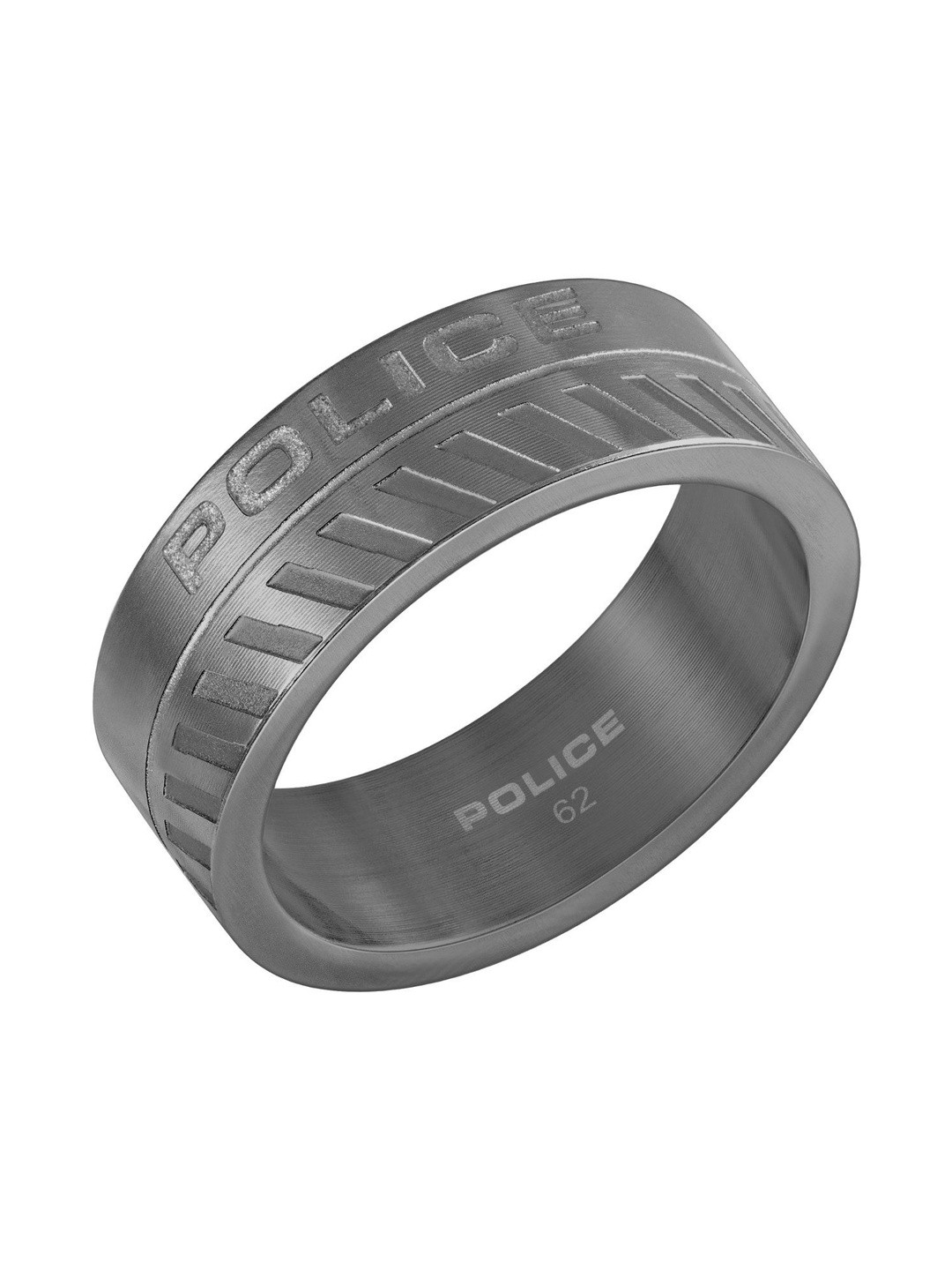 Police Men Ellipse Band Finger Ring