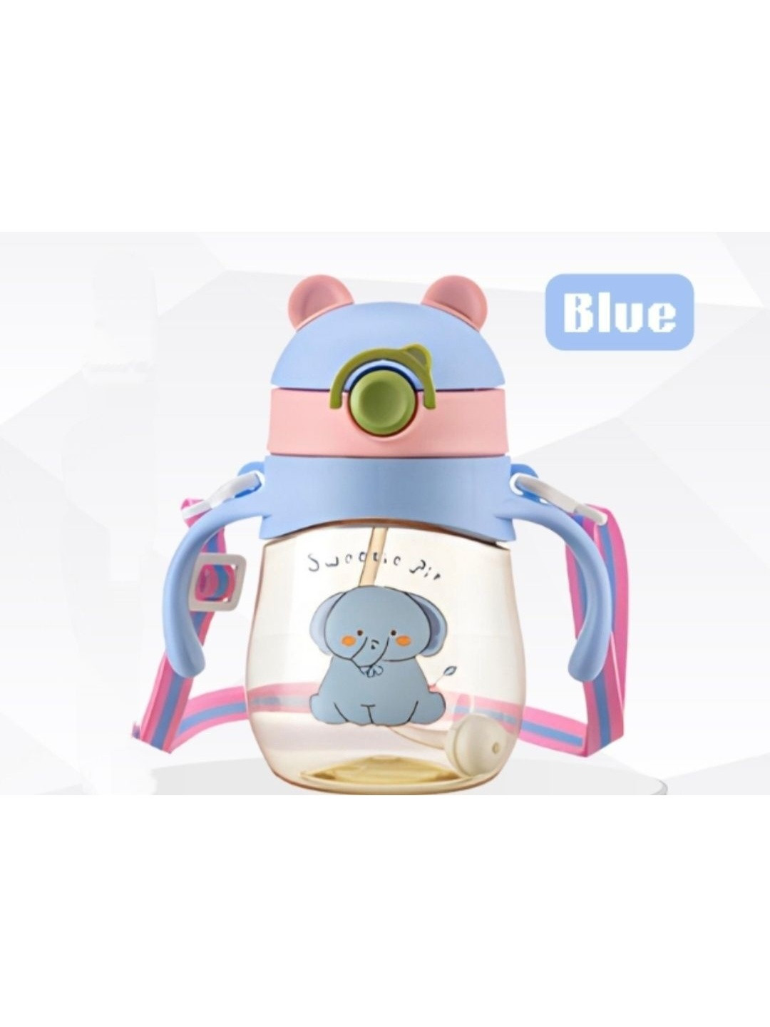 Magic Pebbles Printed Anti-Spill Soft Silicone Straw Baby Sippers-300ml