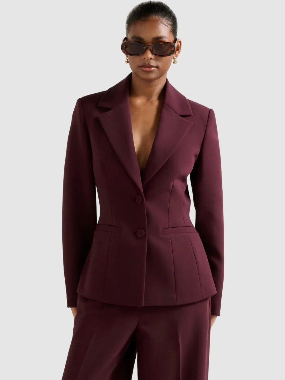 Forever New Notched Lapel Single-Breasted Blazer