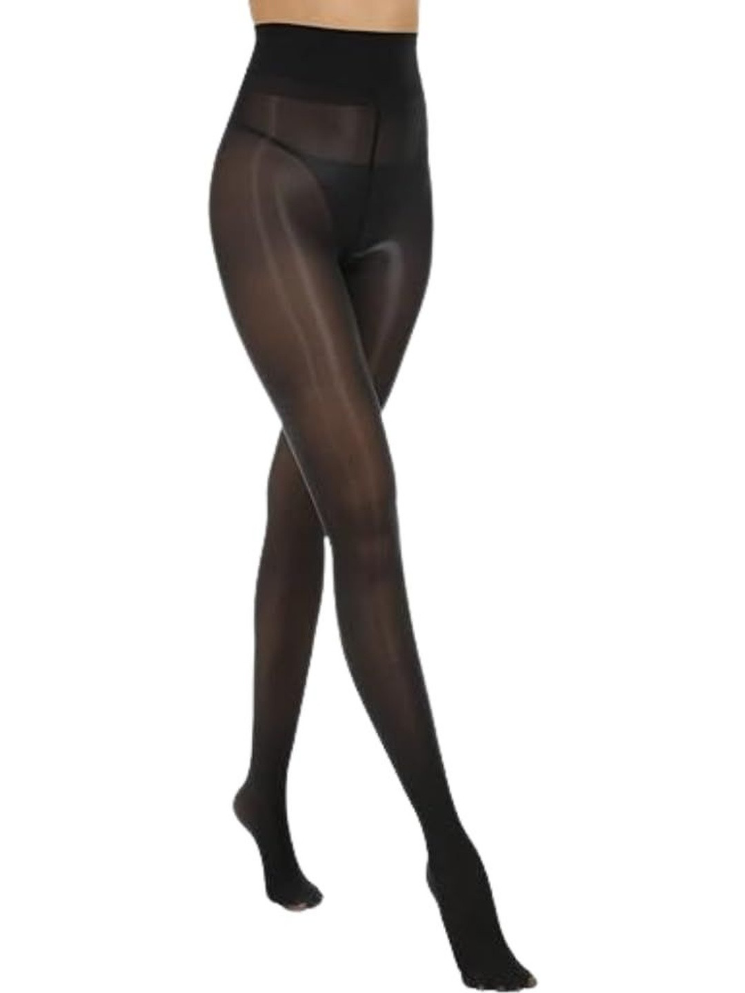 NESKA MODA Pack Of 2 High Waist Oily Look Pantyhose Stockings