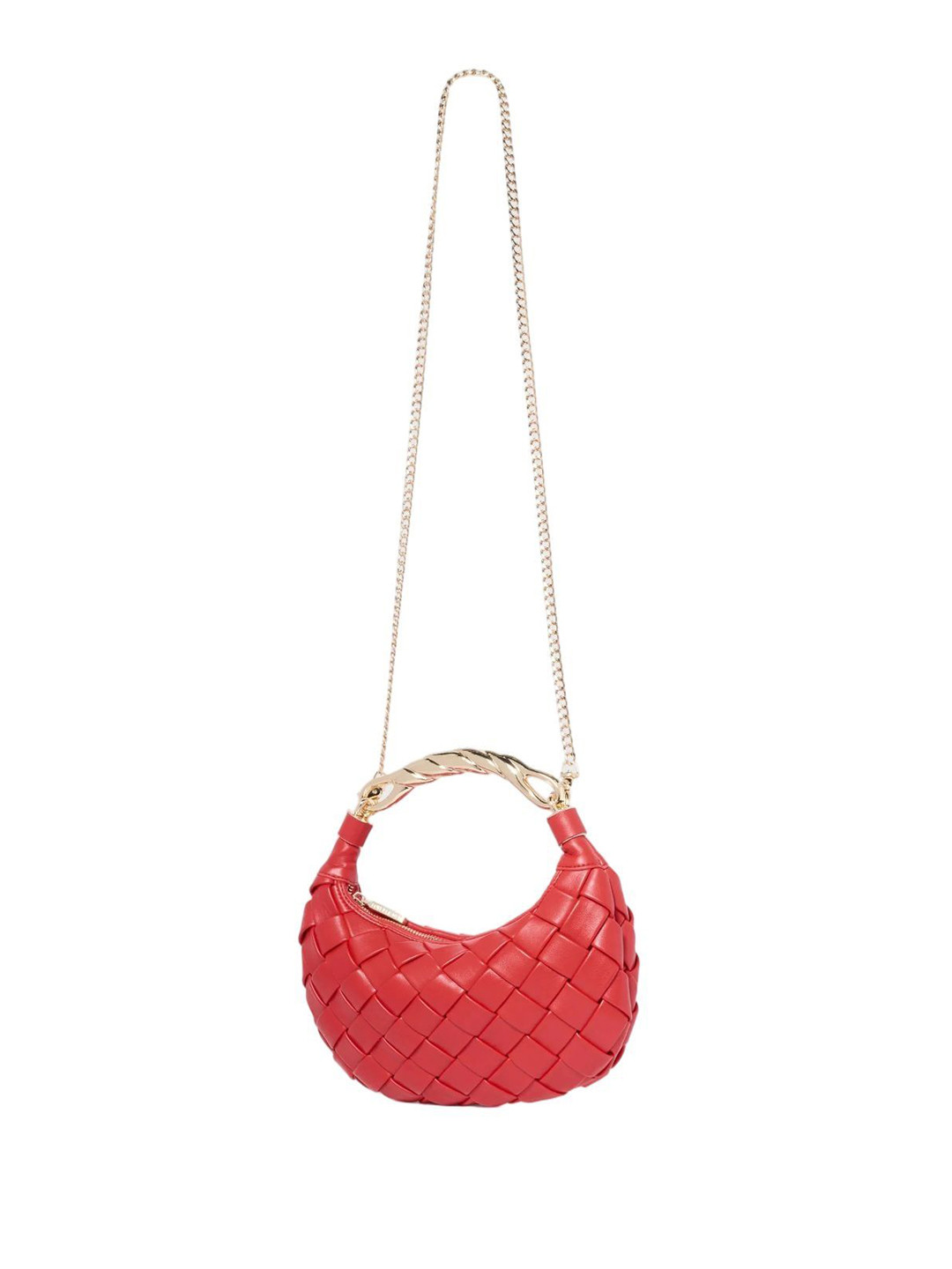 Forever New Checked PU Structured Handheld Bag with