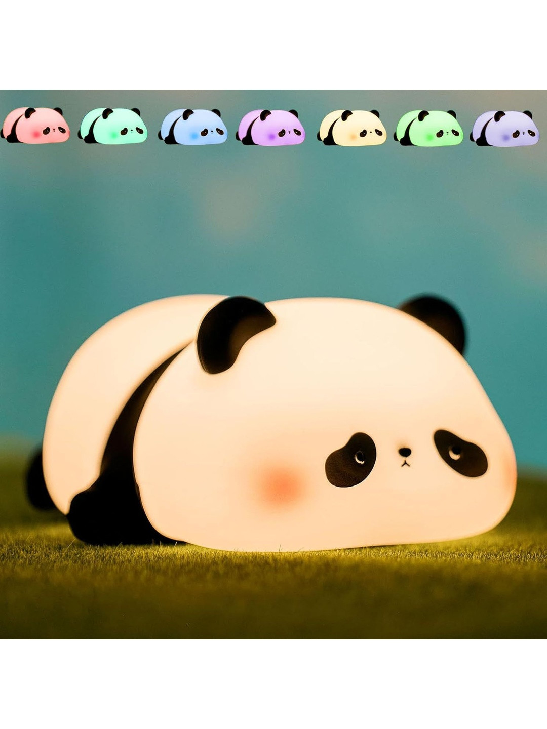 OPINA White Silicone Abstract Shaped Rechargeable Table Lamp