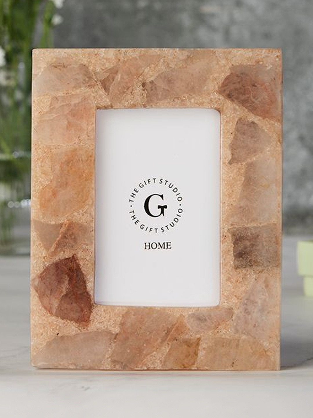 The Gift Studio Peach Textured Table Photo Frame