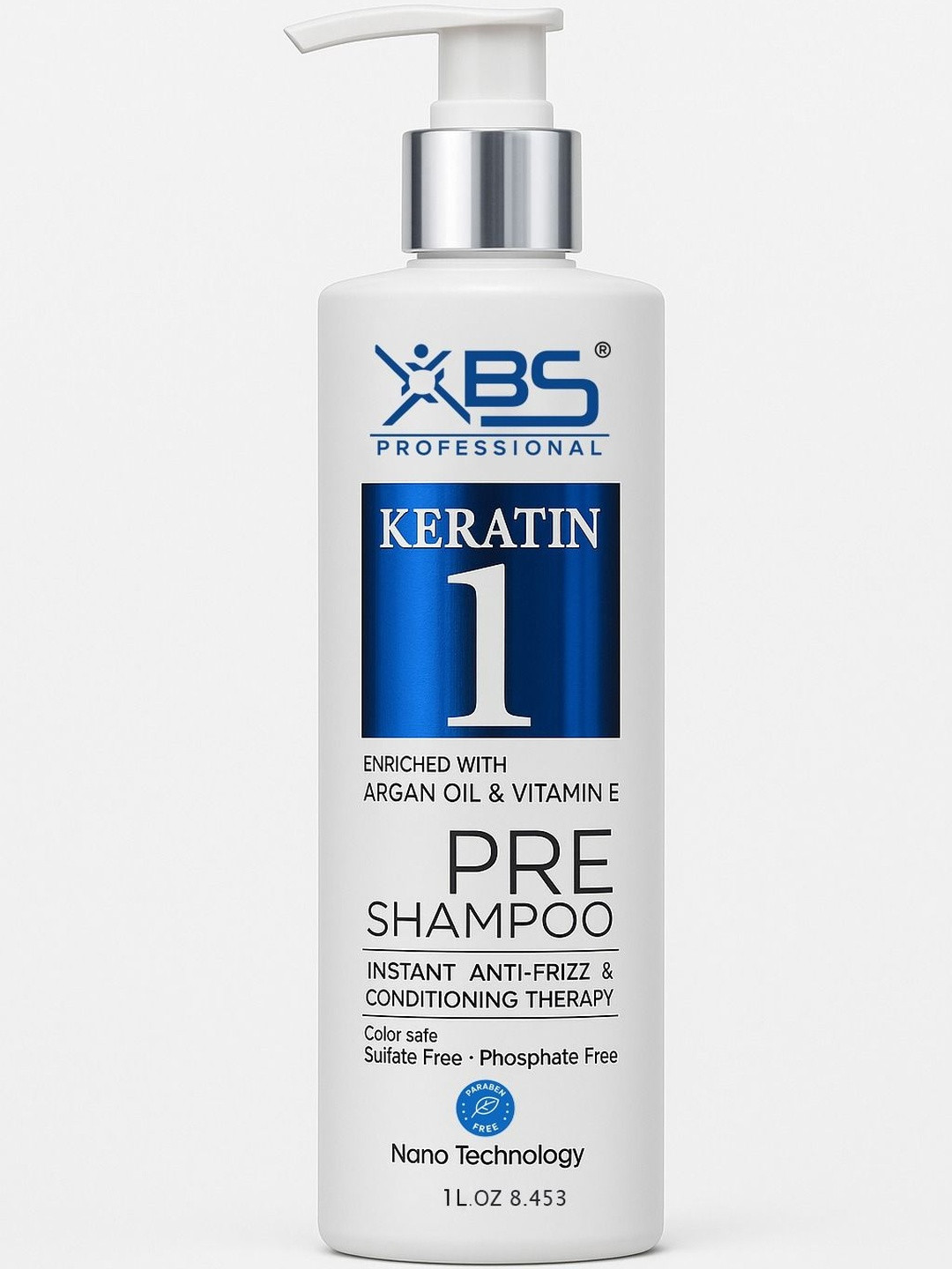 XBS Keratin Pre Shampoo With Argan Oil & Vitamin E - 1 L