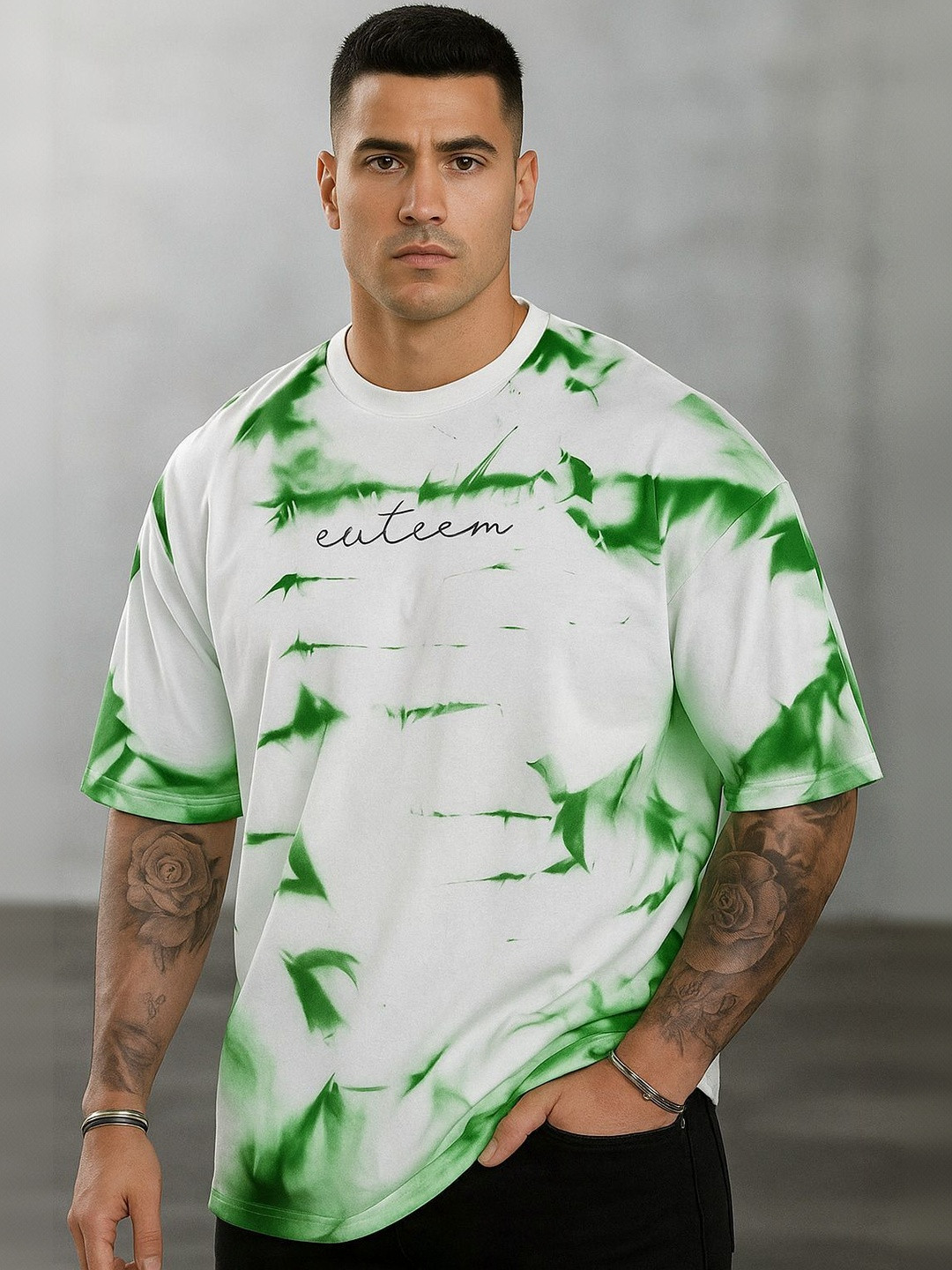 DRVP Men Tie and Dye Dyed 1 T-shirt