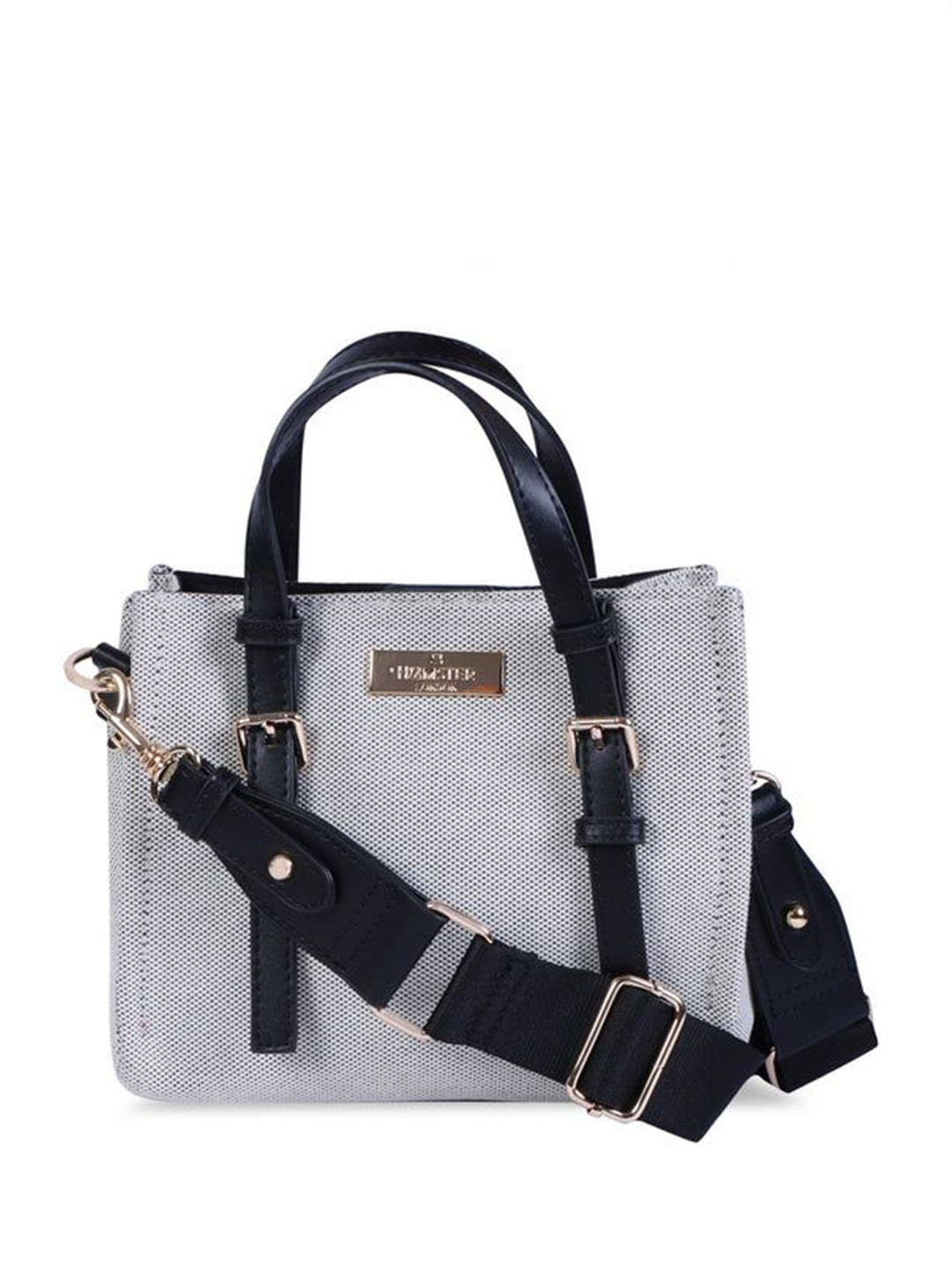 HAMSTER LONDON Animal Colourblocked PU Structured Handheld Bag