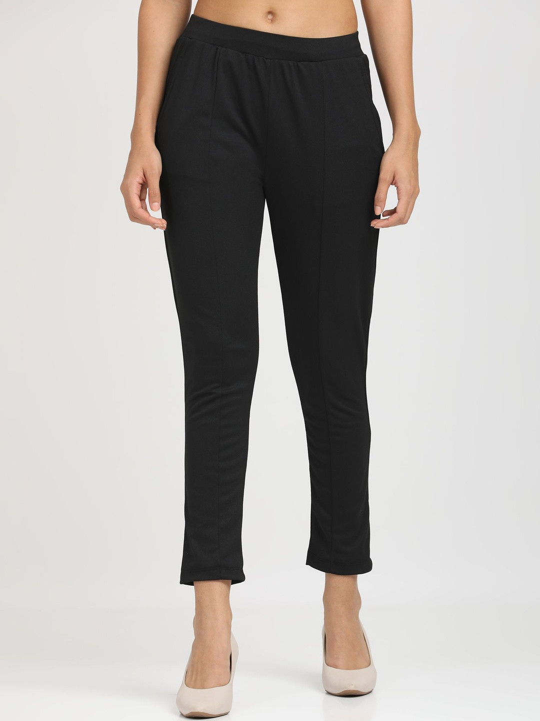 Coppersmith Women Carrot Straight Fit Trousers