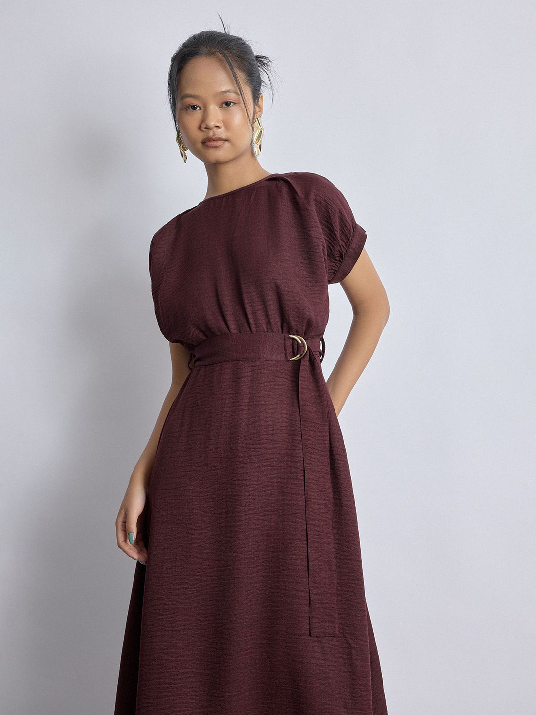 The Label Life Fit & Flare Midi Dress