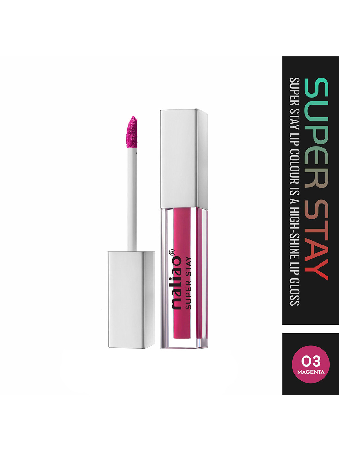 Maliao Super Stay Long Lasting Lipstick - 3.8 ml - Magenta 03