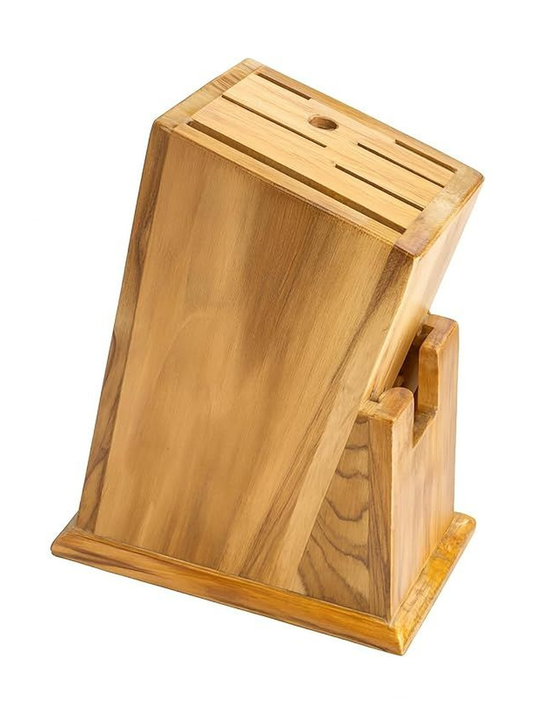 Woodkit Kitchenware Cream Wooden Knives Holder Stand