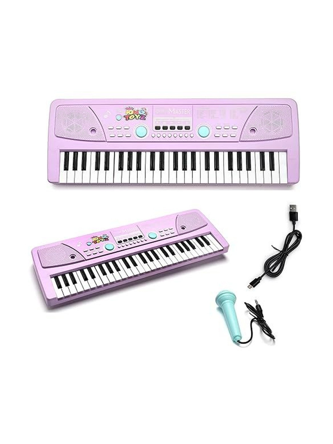 KING TOYZ Kids Piano 49 Keys, 8 Rhythms, 16 Tones Song&5 Percussion Electronic Musical Toy