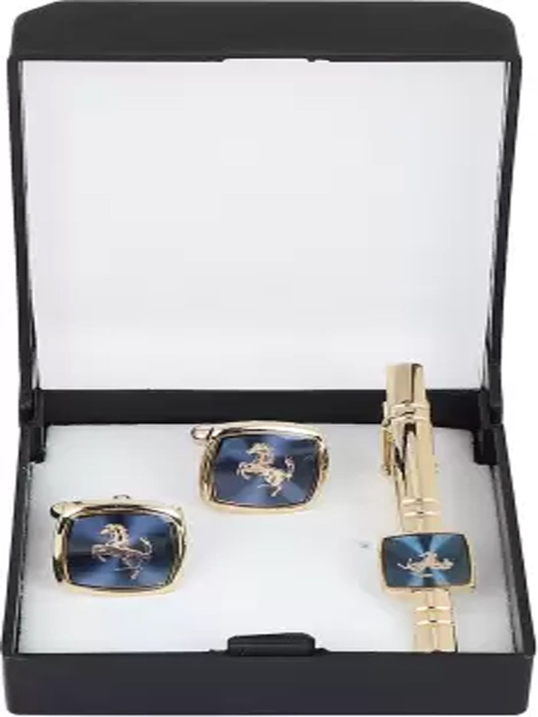 Curren Men Brass Cufflink & Tie Pin Accessory Gift Set Comes with a Box